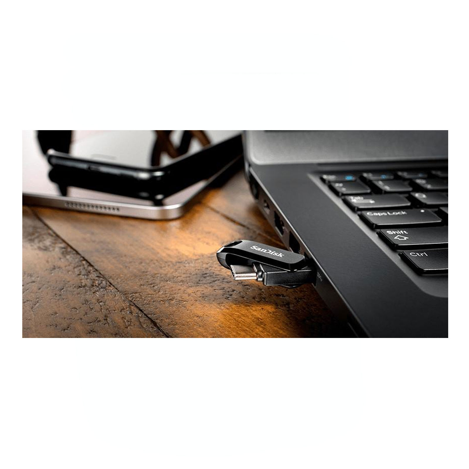 sandisk Ultra Dual USB Flash Drive Go 256GB, Type C
