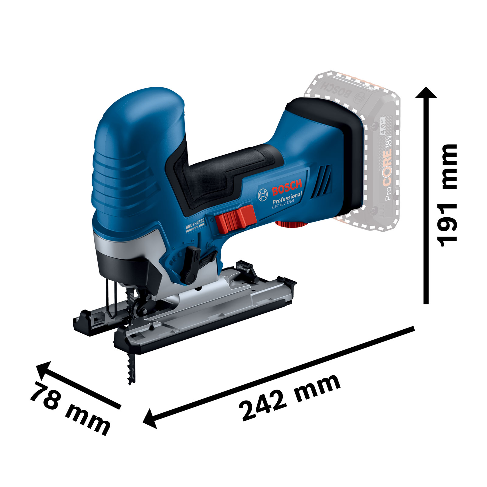 Bosch Professional GST 18V-125 S Stichsäge