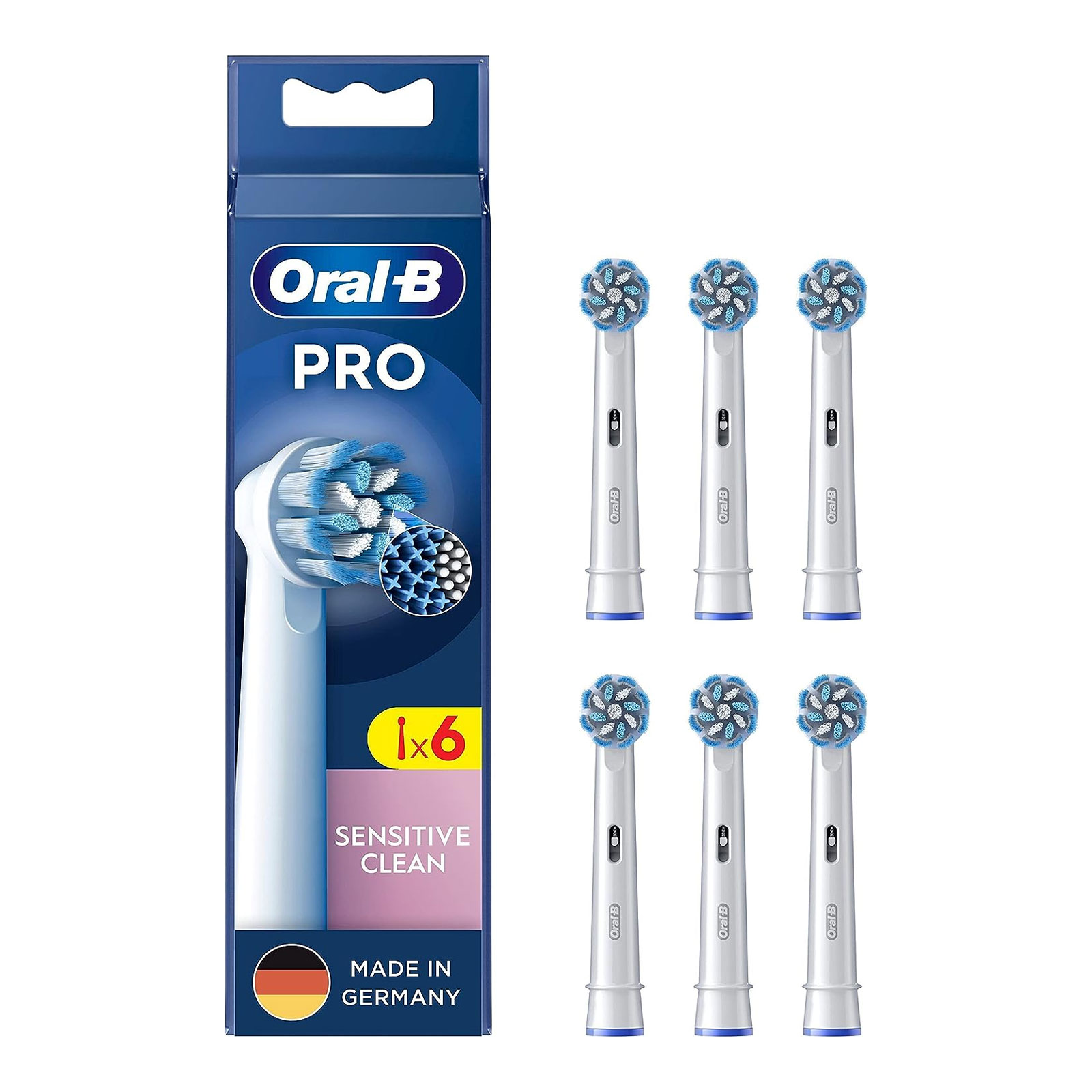 Oral-B Aufsteckbürsten Pro Sensitive Clean, 6 Stück