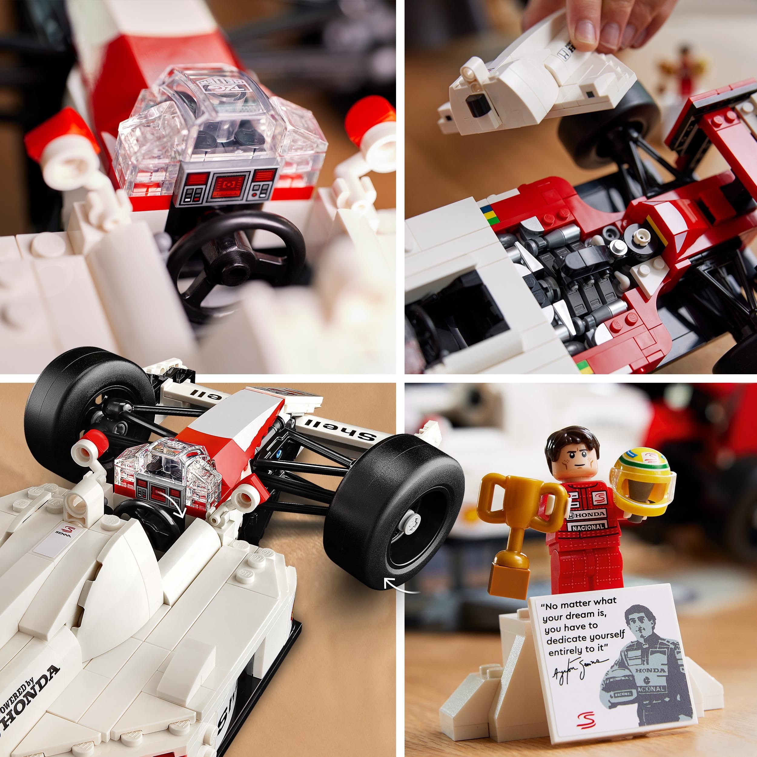 LEGO Icons McLaren MP4/4 & Ayrton Senna Modellauto Set