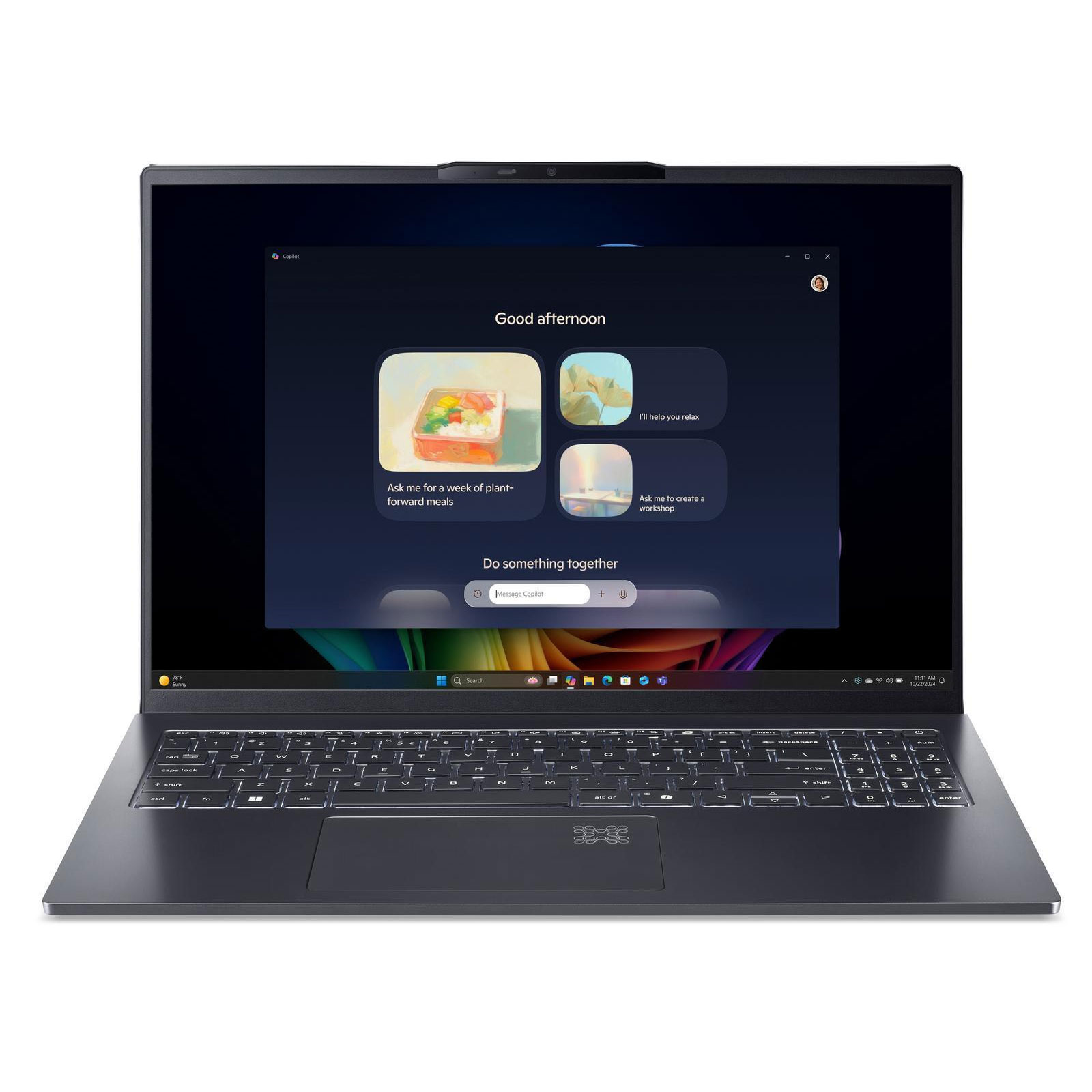 ACER Swift Go 16 AI OLED (SFG16-61-R6QV), 16 Zoll, WUXGA+, AMD Ryzen AI 7 350, 32 GB, 1 TB M.2 SSD (Titanium Gray, 120 Hz, Copilot+PC, AMD Radeon 860M)