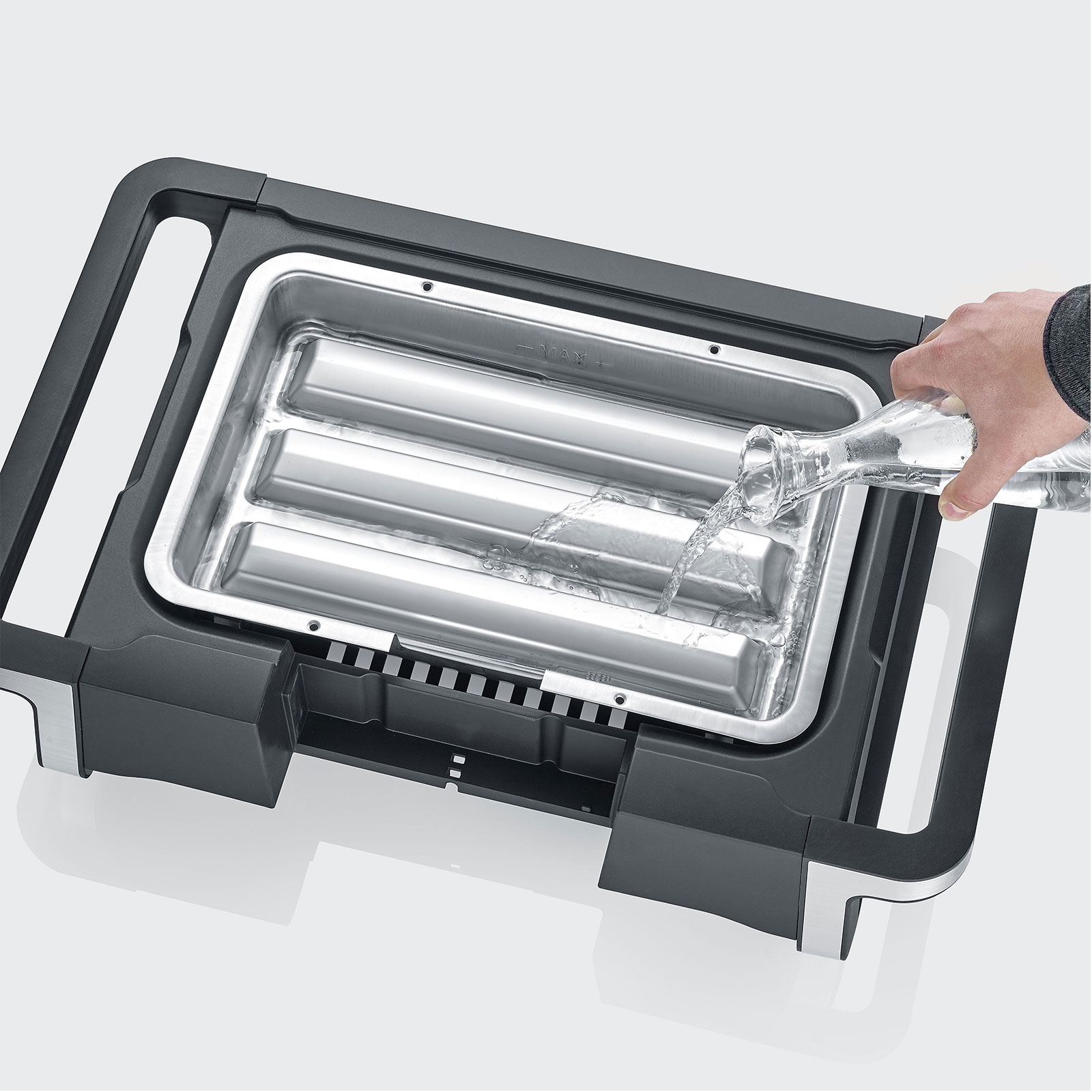Severin PG 8117 Senoa Boost S Standgrill schwarz / silber Severin PG 8117 Senoa Boost S Standgrill schwarz / silber