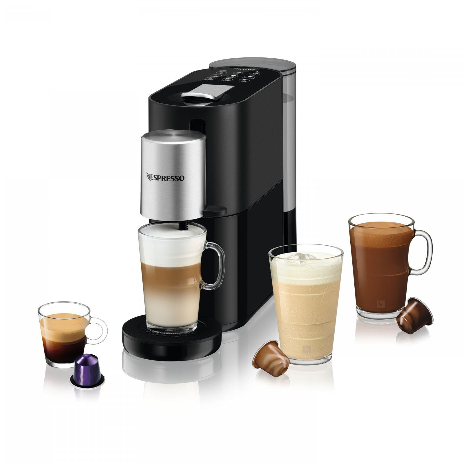 Krups XN 8908 Nespresso Atelier schwarz/silber