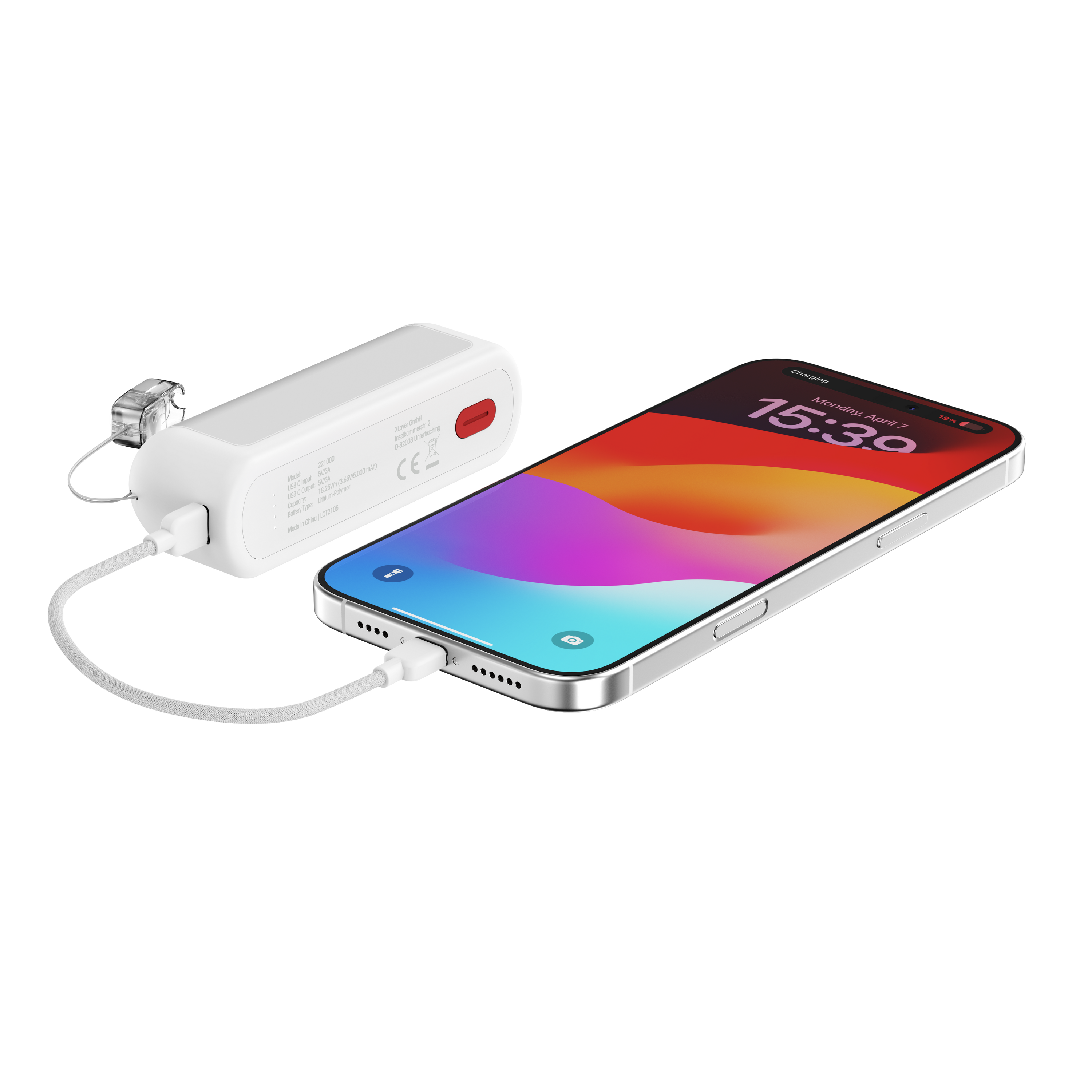 XLayer Powerbank Plus + Handwärmer Duo 2x 5000mAh, Weiß