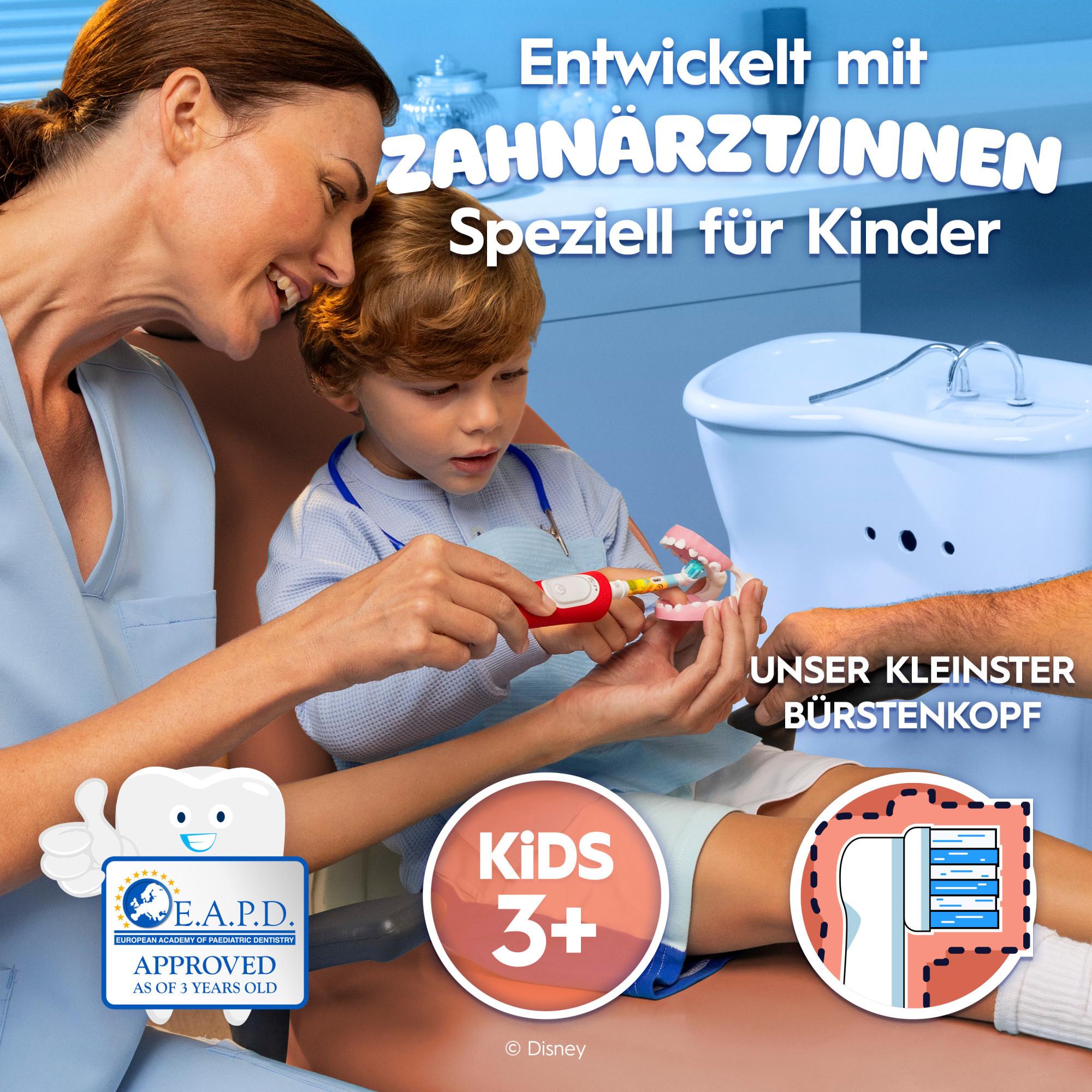 Oral-B Pro Kids 3+ König der Löwen, ab 3 Jahren, 4 Stück Aufsteckbürsten