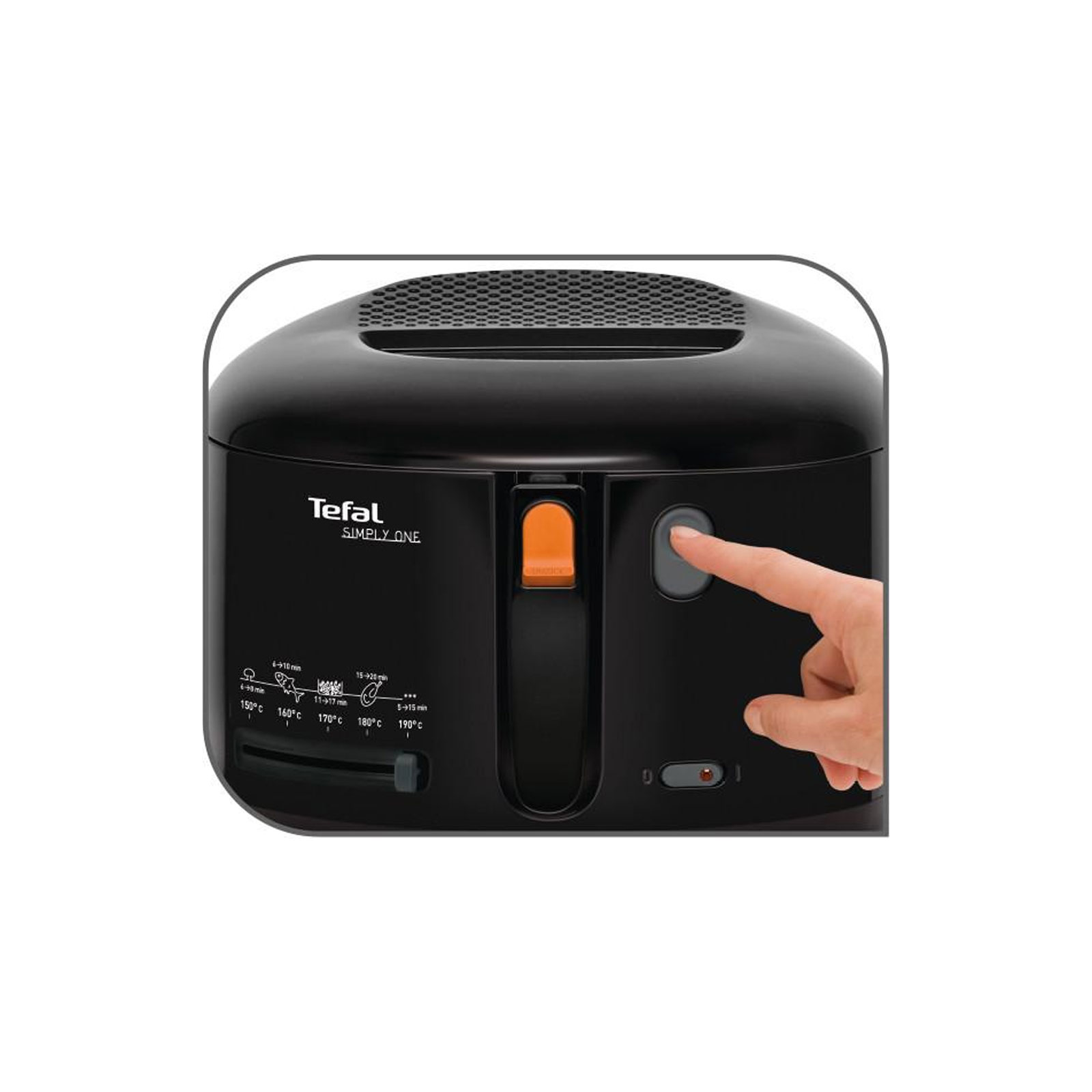 Tefal FF1608 Simply One Fritteuse schwarz