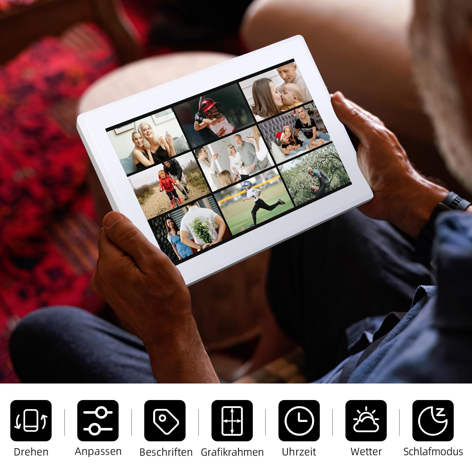 Rollei Smart Frame WiFi 100 Digitaler Bilderrahmen