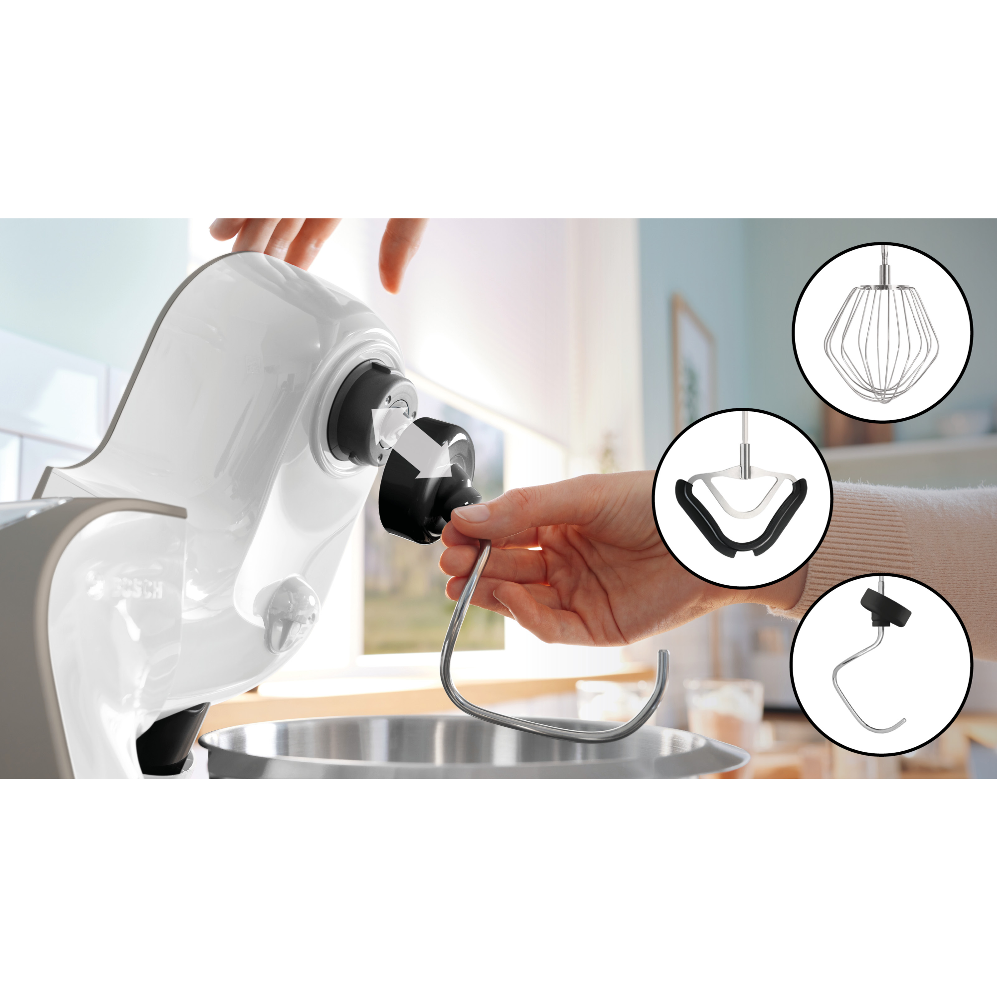 Bosch MUM5XL74 Serie 4 Küchenmaschine Multifunktions-Küchenmaschine Rührmaschine