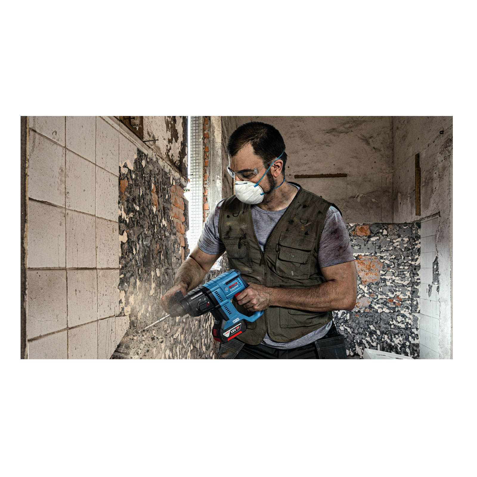 Bosch Professional GBH 18V-21 Bohrhammer (Akku)