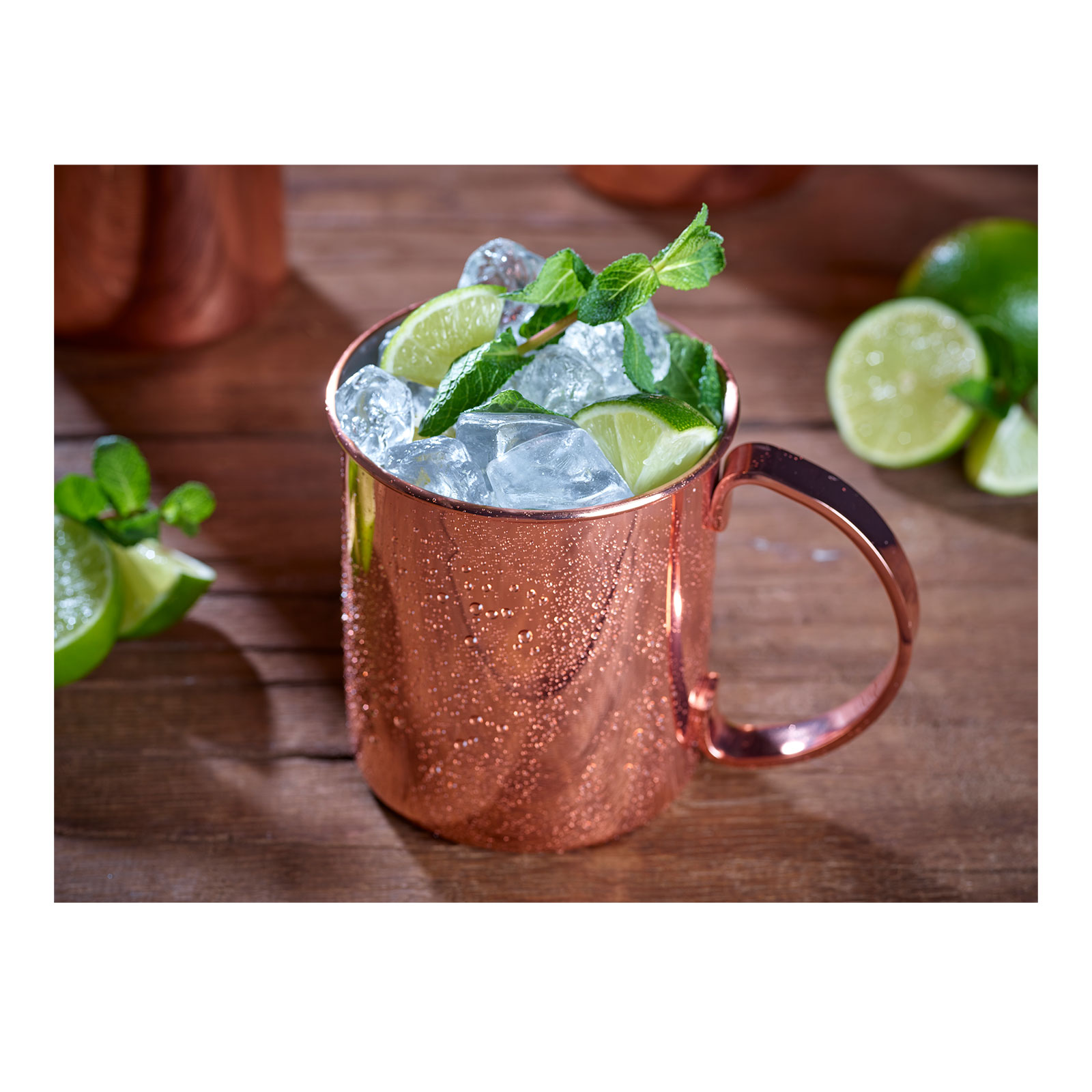 ECHTWERK Moscow Mule Becher Set 4tlg aus Edelstahl, 1000 ml,