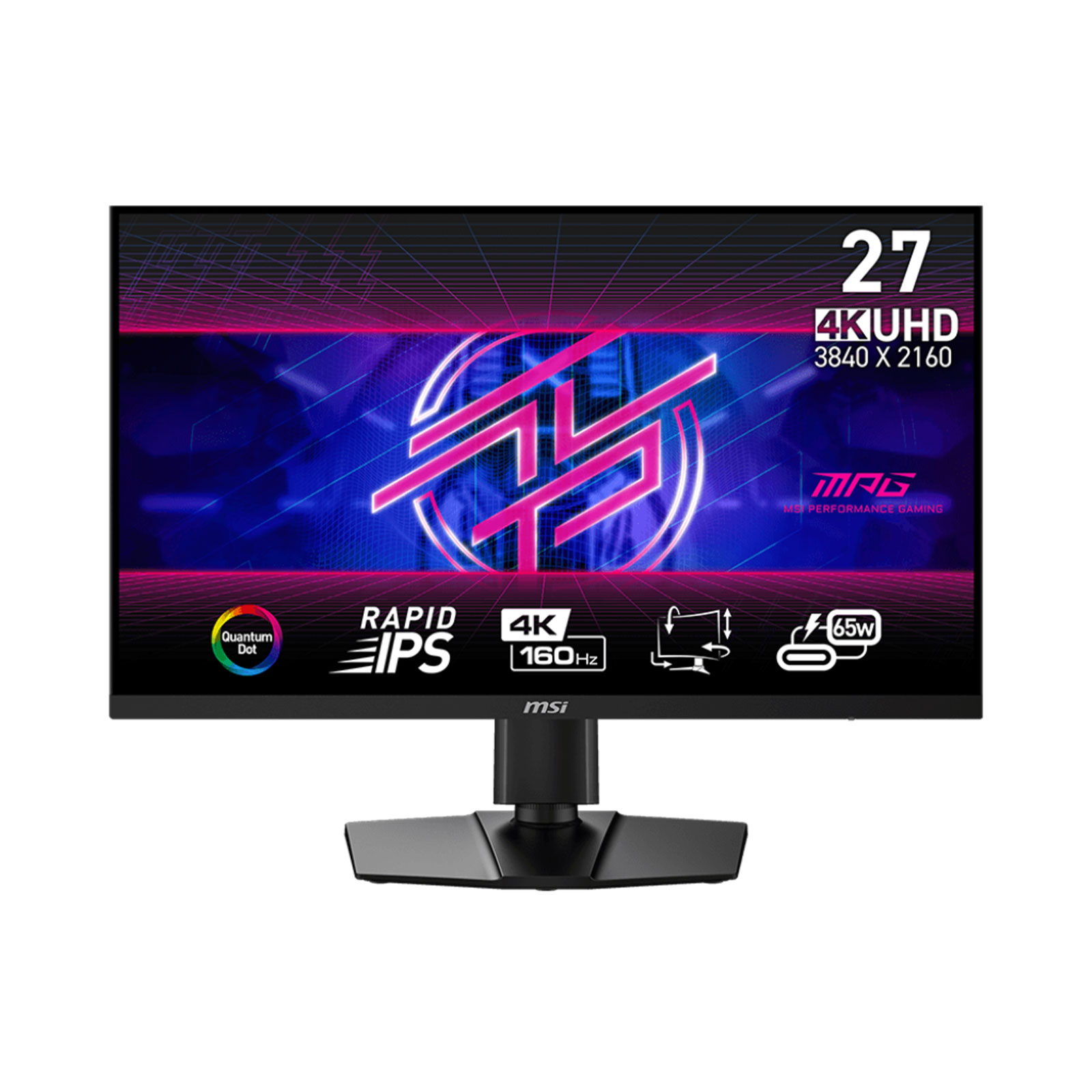 MSI Gaming-Monitor MPG 274URFDE, Schwarz, 27 Zoll, 4K, IPS, 160 Hz, 1 ms