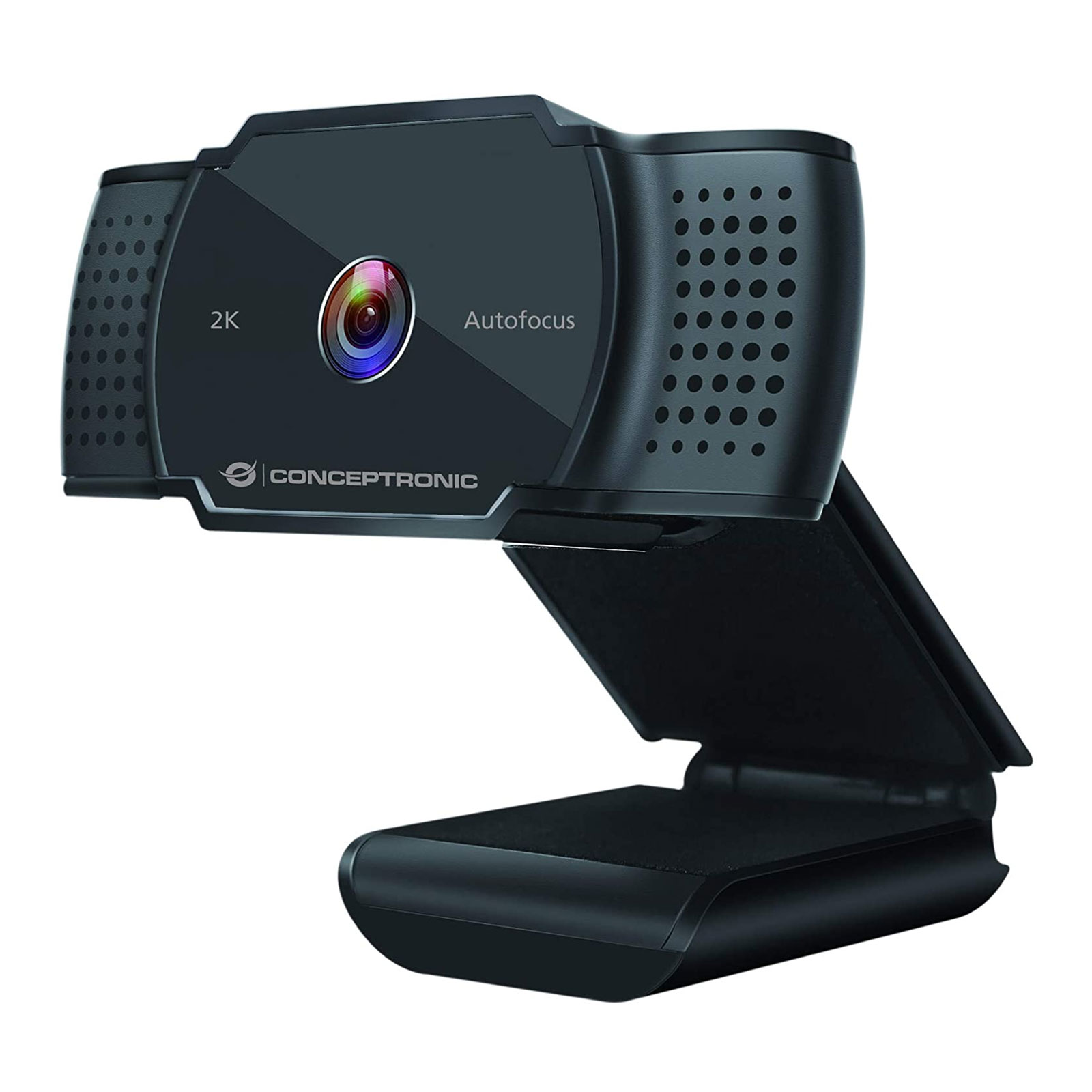 Conceptronic AMDIS 2K-Super-HD-Autofokus-Webcam mit Mikrofon Webcam (5 Megapixel, Plug &; Play, USB 2.0)