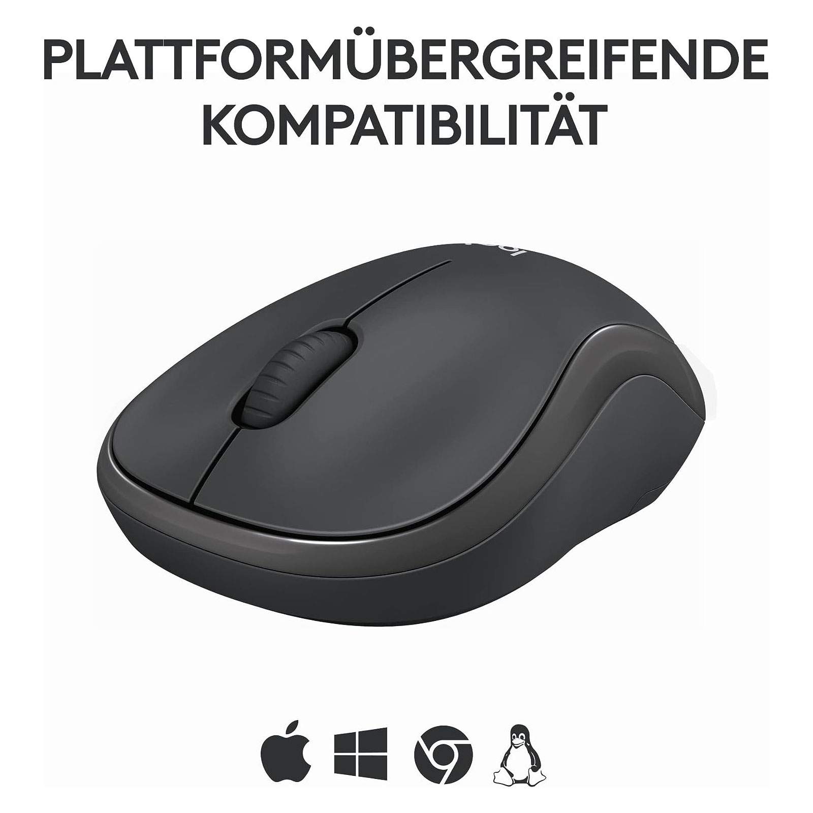 Logitech M240 Silent Maus, Grau