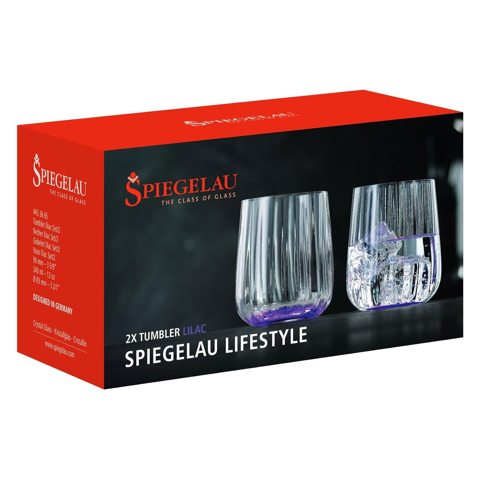 Spiegelau 2-teiliges. Becher-Set Trinkgläser Kristallglas 340 ml Lifestyle 4453665