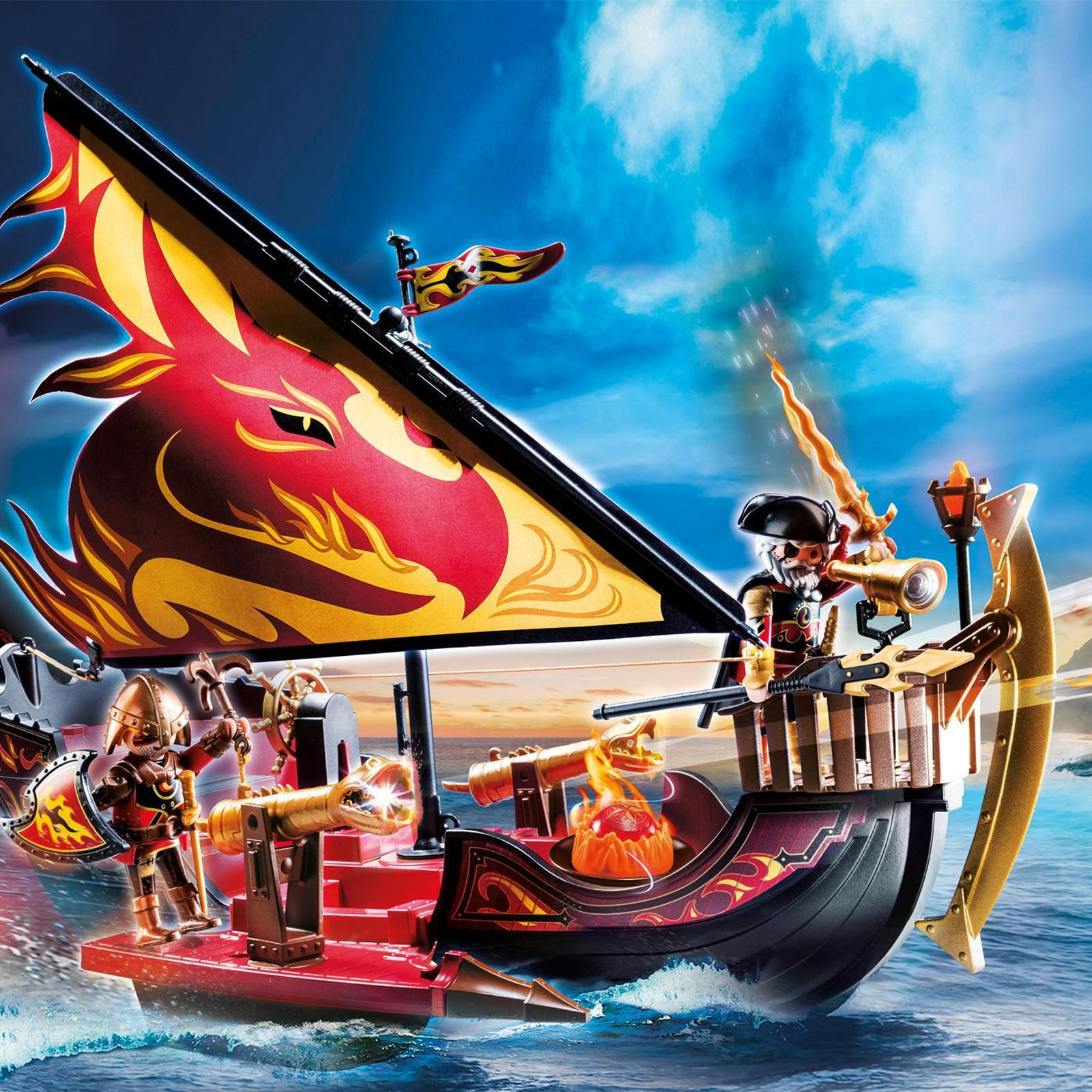 playmobil 70641 Novelmore Burnham Raiders Feuerschiff