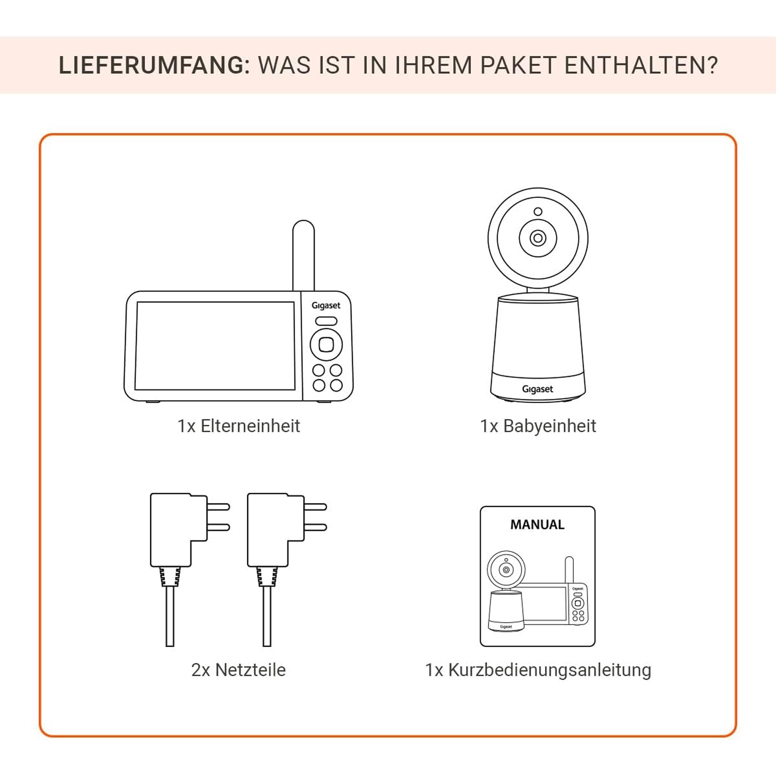 Gigaset BABY 500 Video Babyphone Gigaset BABY 500 Video Babyphone