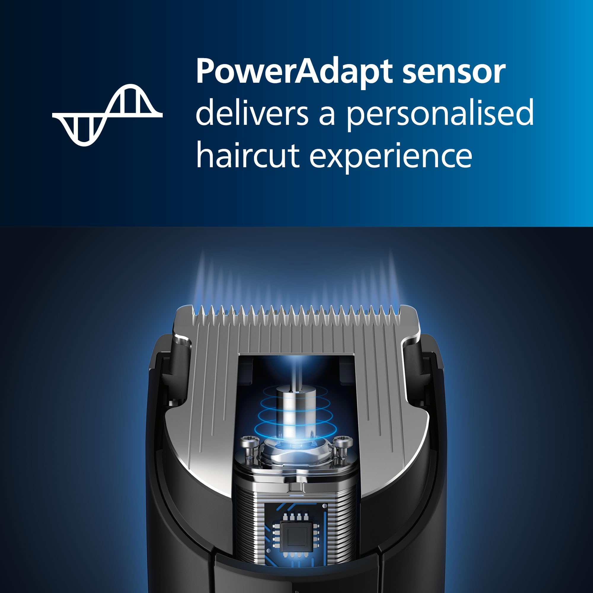 Philips Series 7000 Haarschneider mit Trim-n-Flow-Technologie HC7650/15