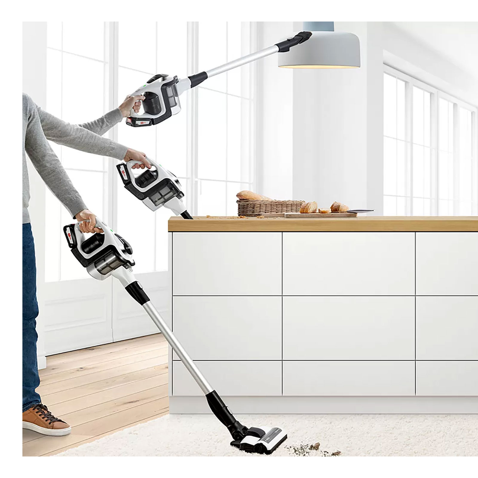 BOSCH BBS812AM Unlimited 8 Akku-Handstaubsauger mit Stiel (