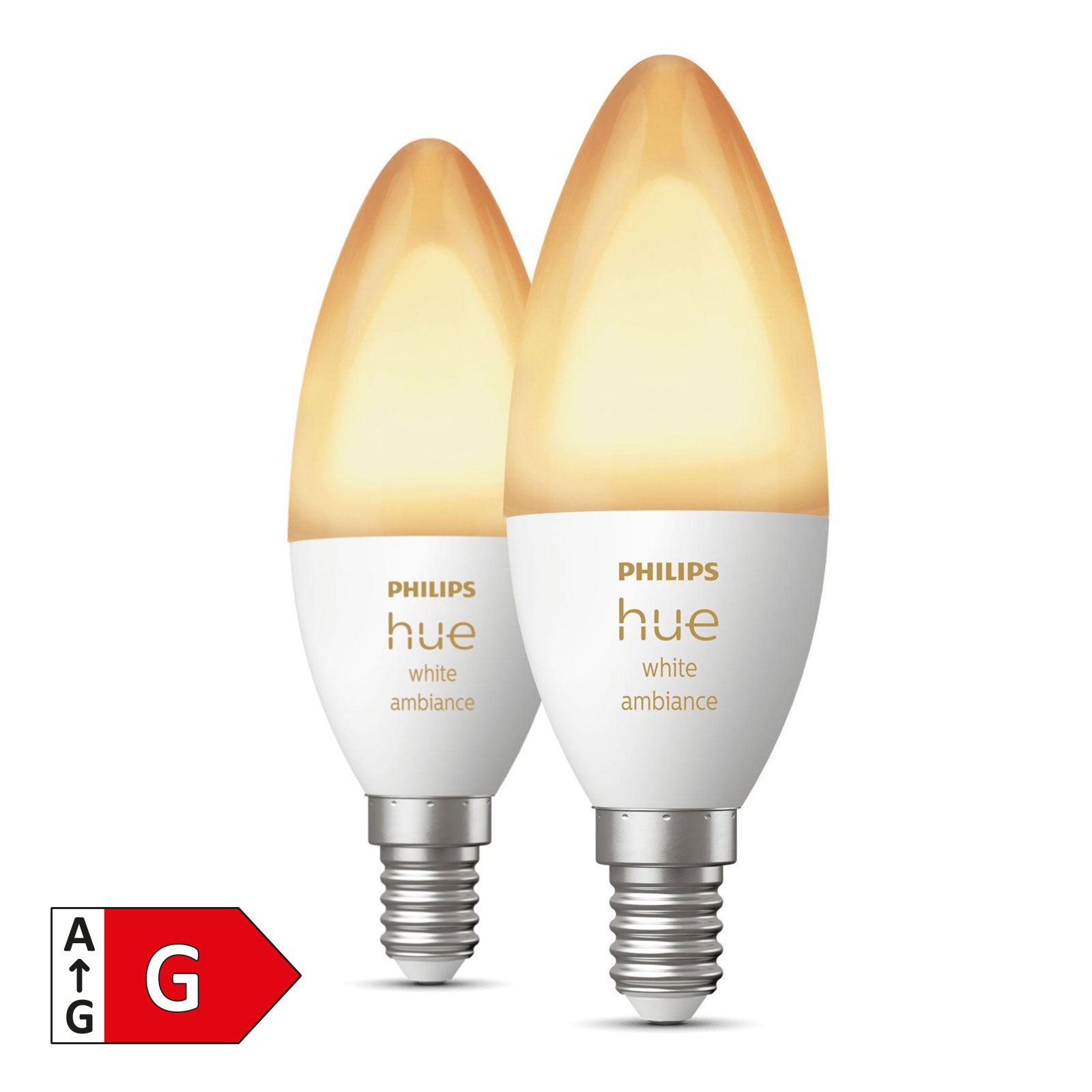 Philips Hue White Ambiance E14 LED Lampe (2x)