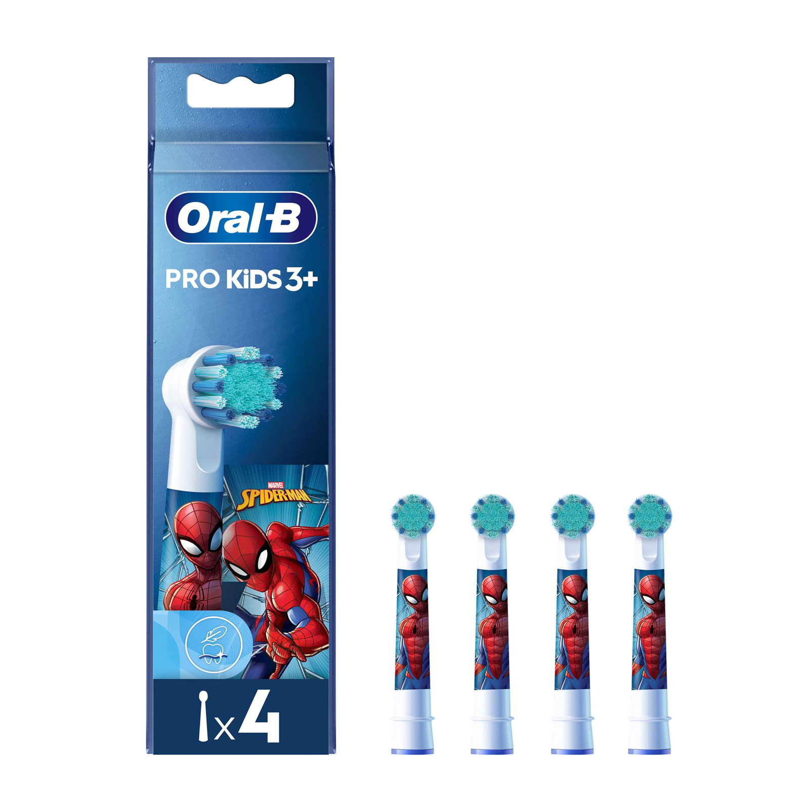 Oral-B Aufsteckbürsten Pro Kids Spiderman, 4 Stück