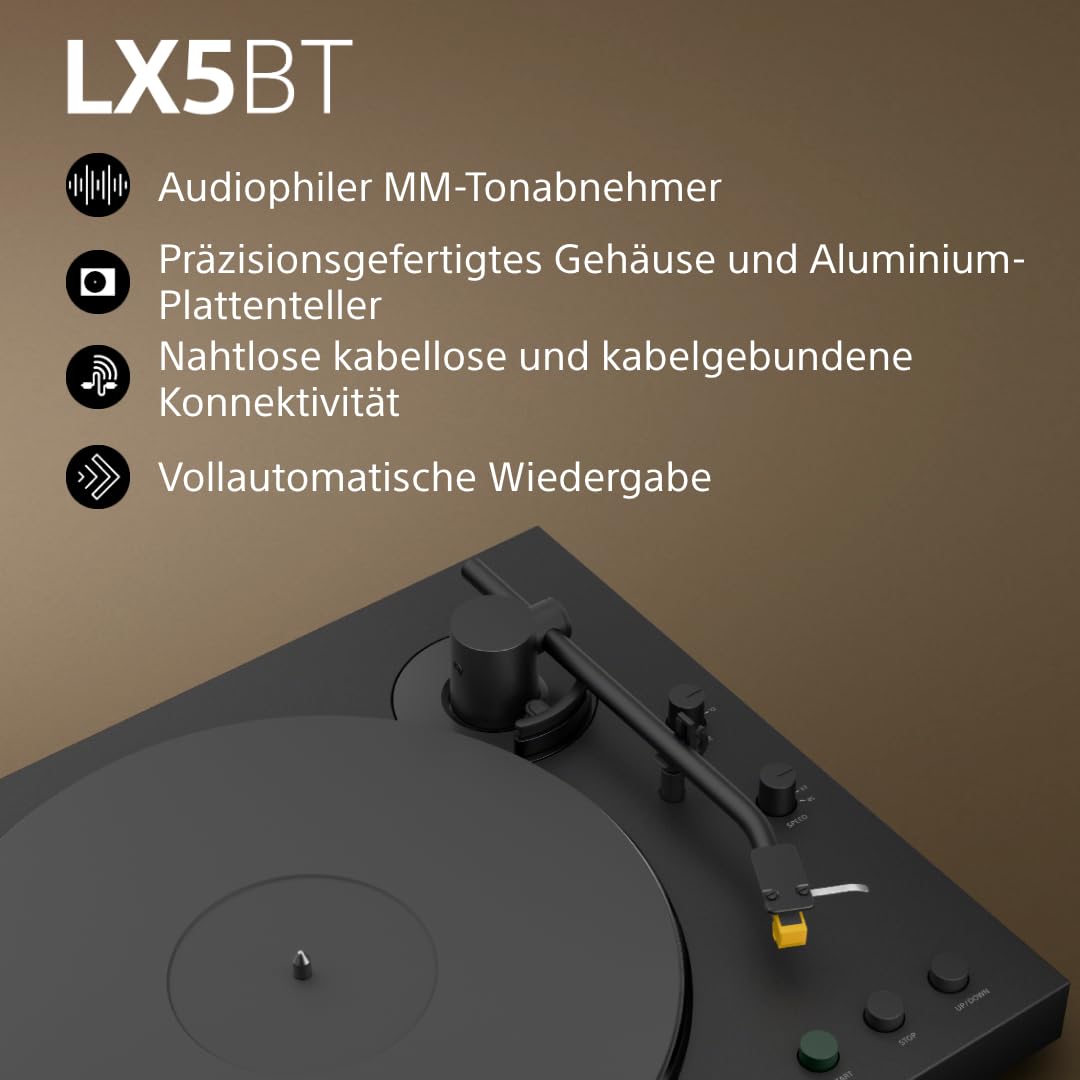 Sony PS-LX5BT Premium-Bluetooth-Plattenspieler