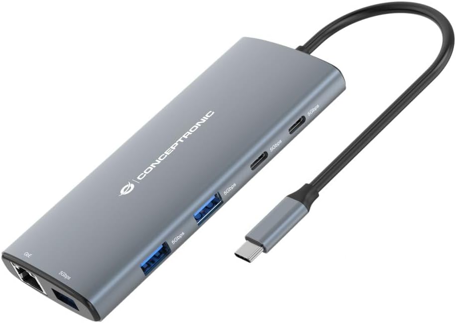 CONCEPTRONIC DONN06G 10-in-1 USB 3.2 Gen 1 Docking Station