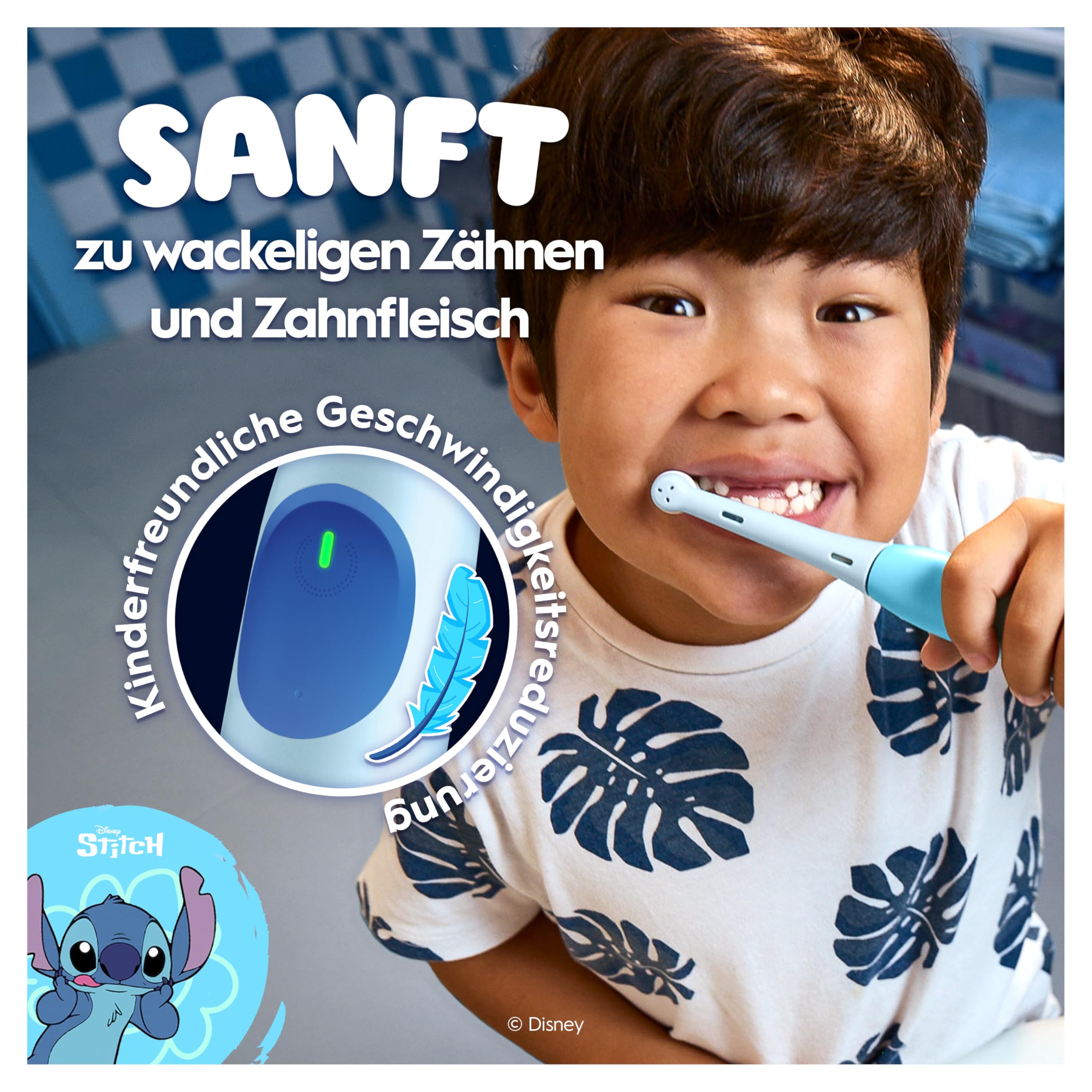 Oral-B iO Kids 6+ Disney Stitch Elektrische Zahnbürste für Kinder