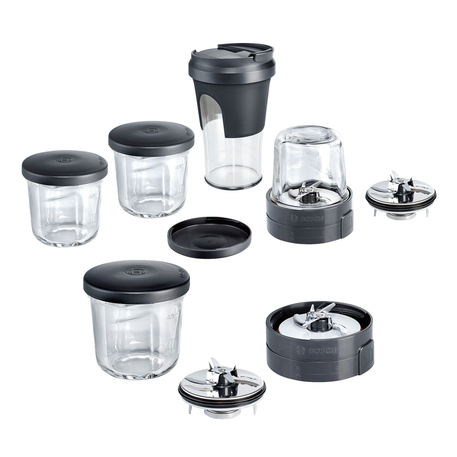 Bosch Küchenmaschinen Zubehör Set MUZ45XTM1 + MUZ45XCG1 