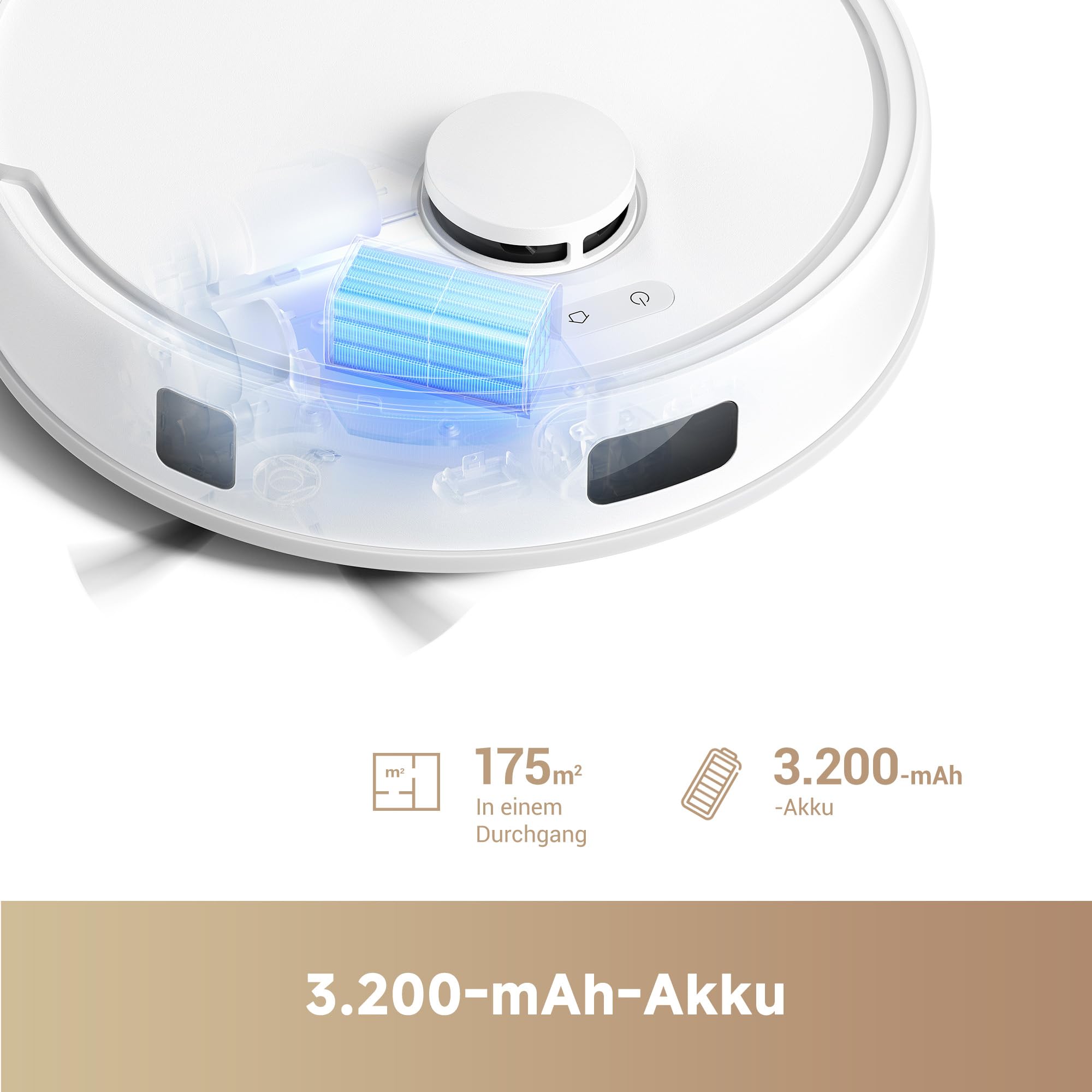 Mova E20 Plus Saug und Wischroboter mit automatischer Leerung