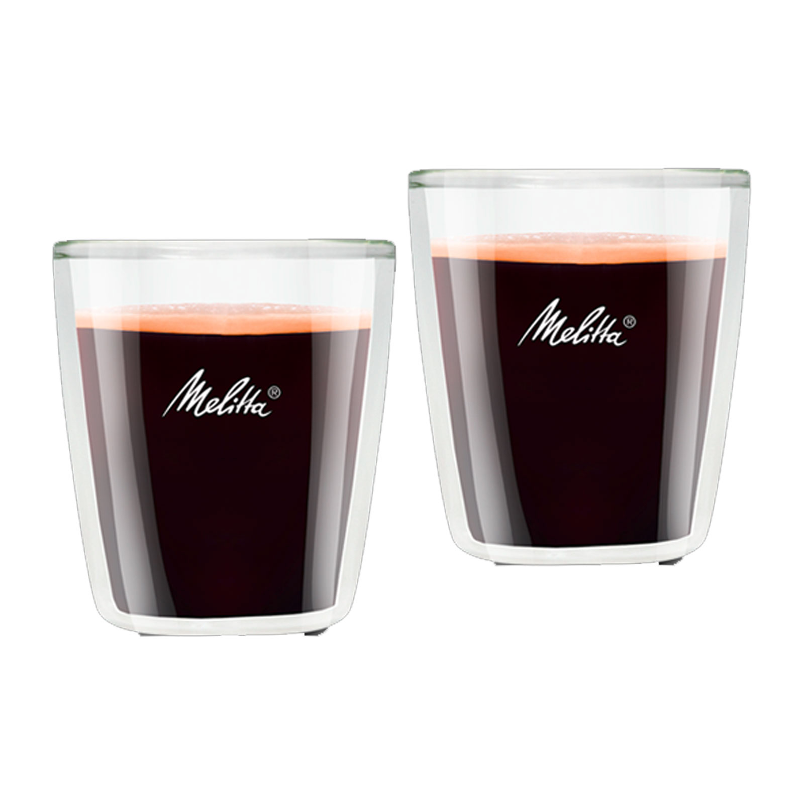 Melitta Pure Silver E950-766 Kaffeevollautomat inklusive Melitta BELLACREMA® LA CREMA und Melitta doppelwandige Espresso-Gläser