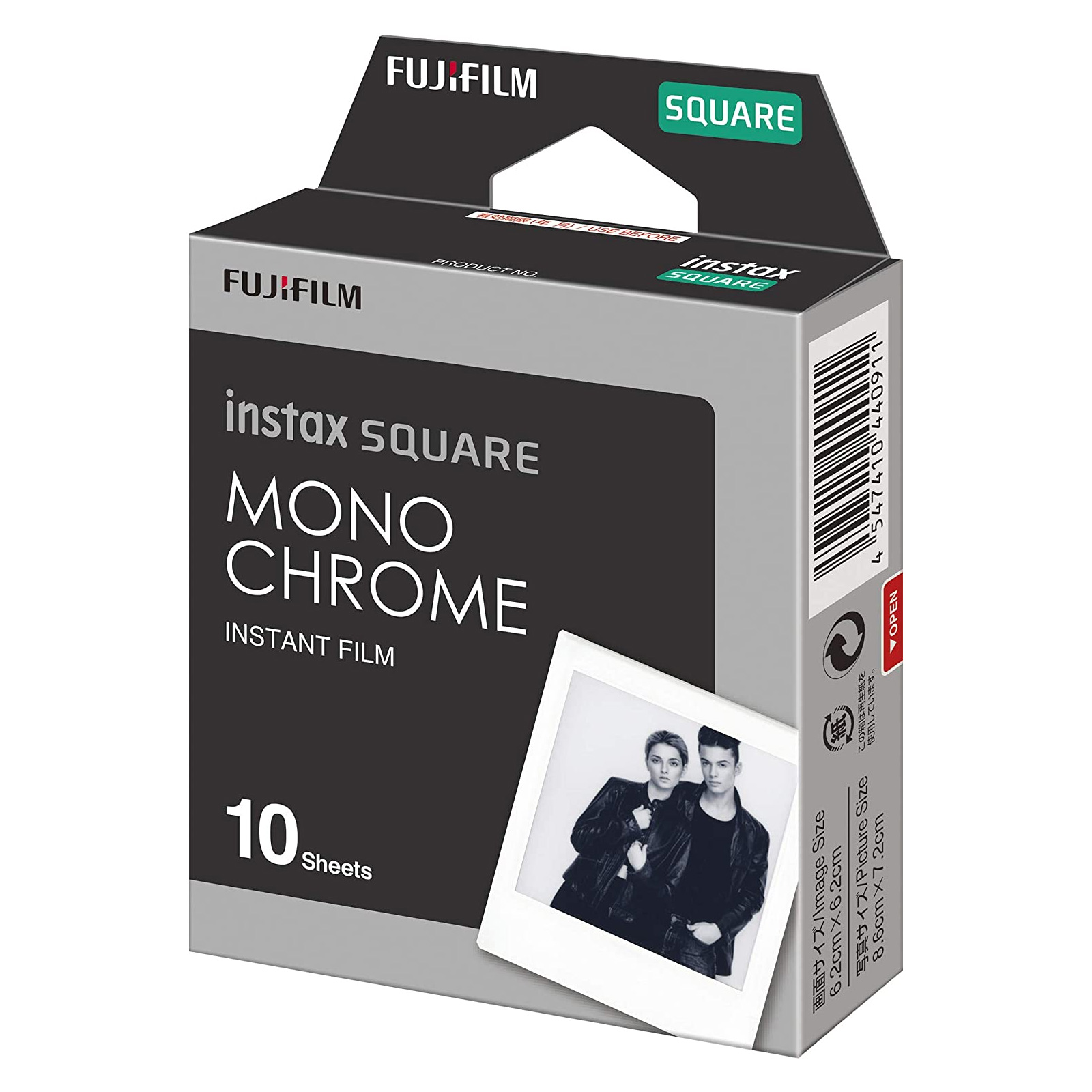 Fujifilm Instax Square Monochrome Sofortbildkamera Film