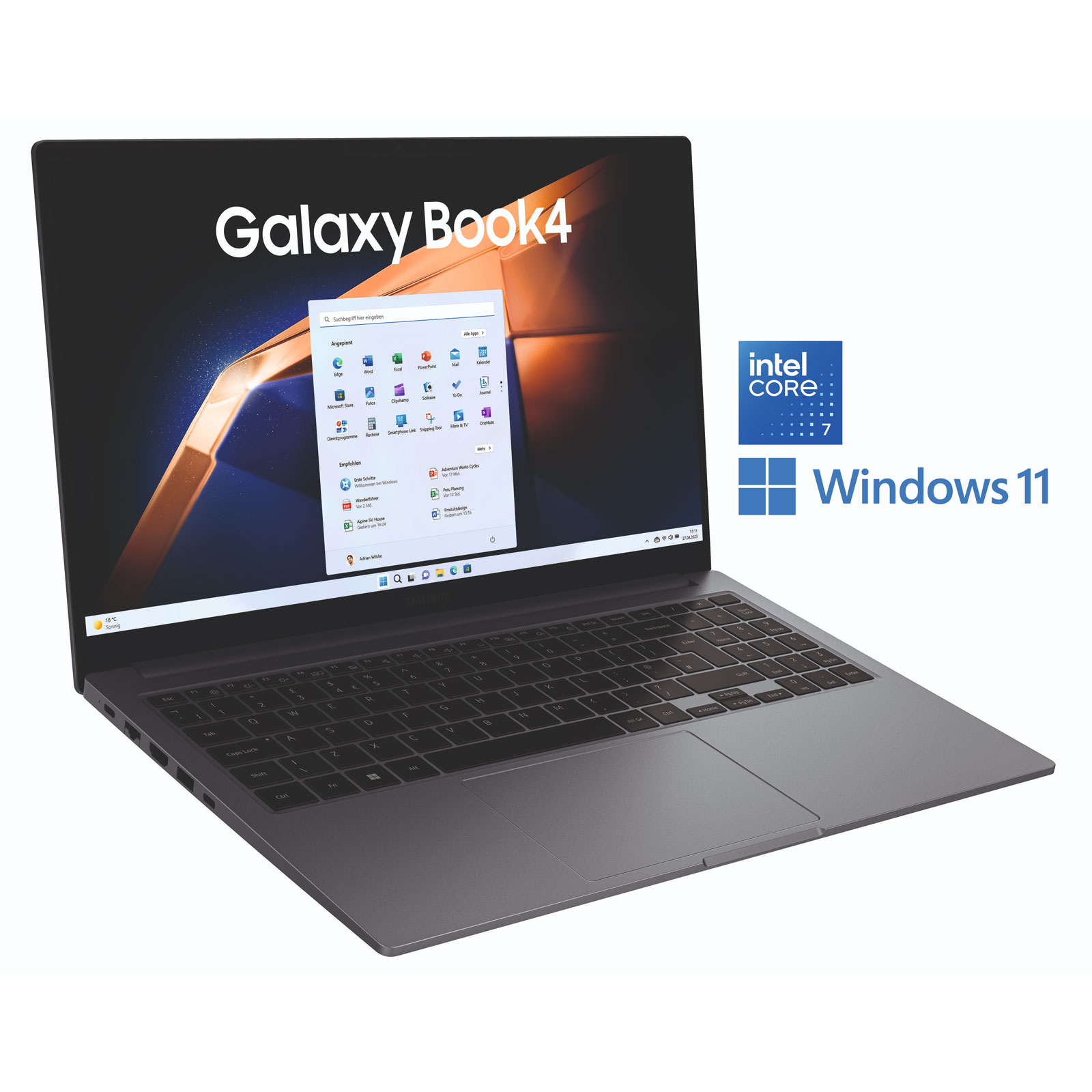 Samsung Book4 Notebook 15,6 Zoll FHD i7 16GB RAM, 512GB SSD