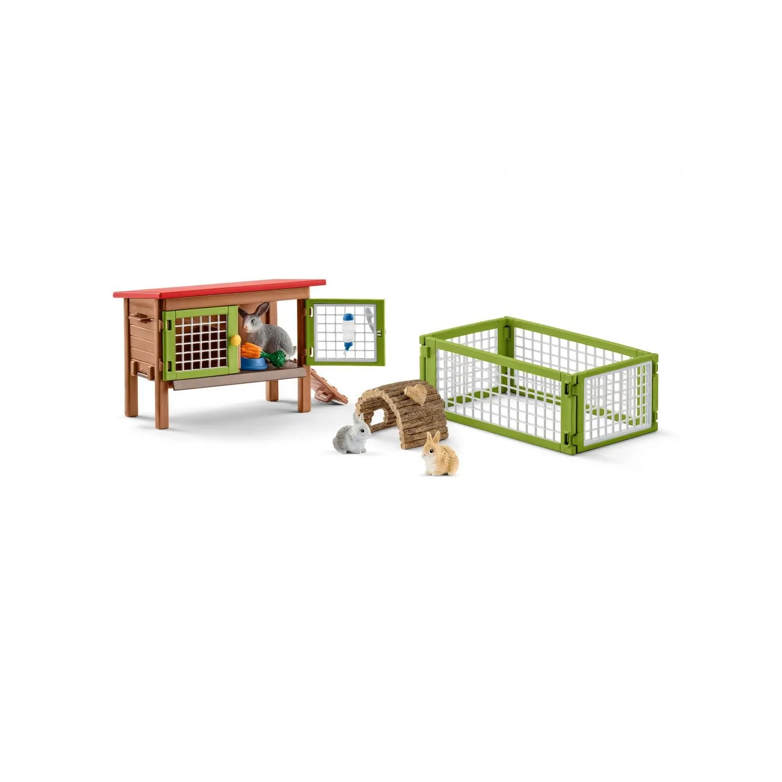 Schleich Kaninchenstall Spielfiguren-Set (42420)