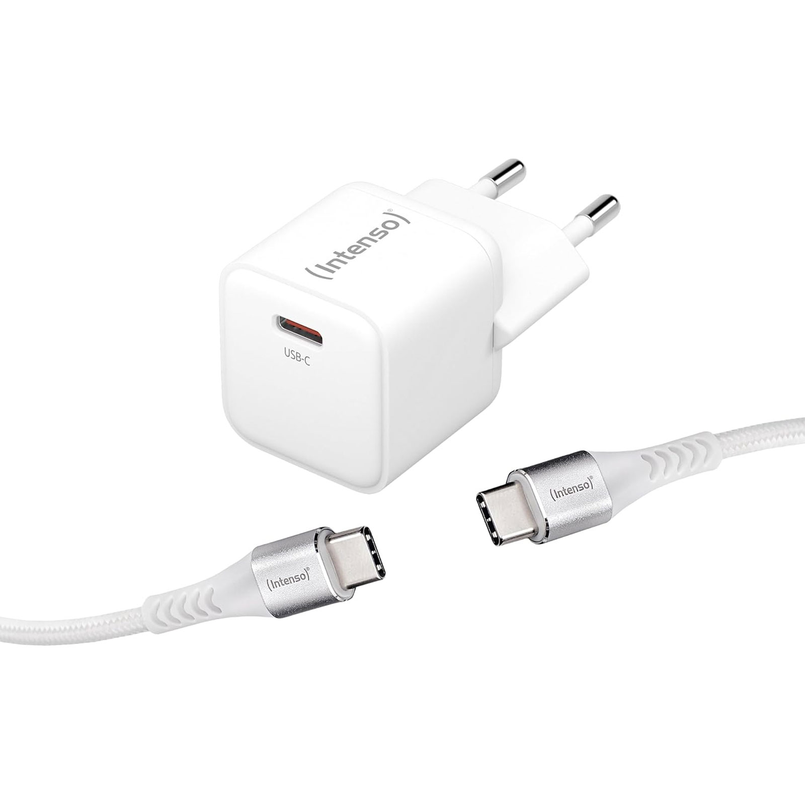 Intenso W30C 30W GaN Adapter + C315C USB-C-Kabel, 1,5 m, Weiß (7803042)