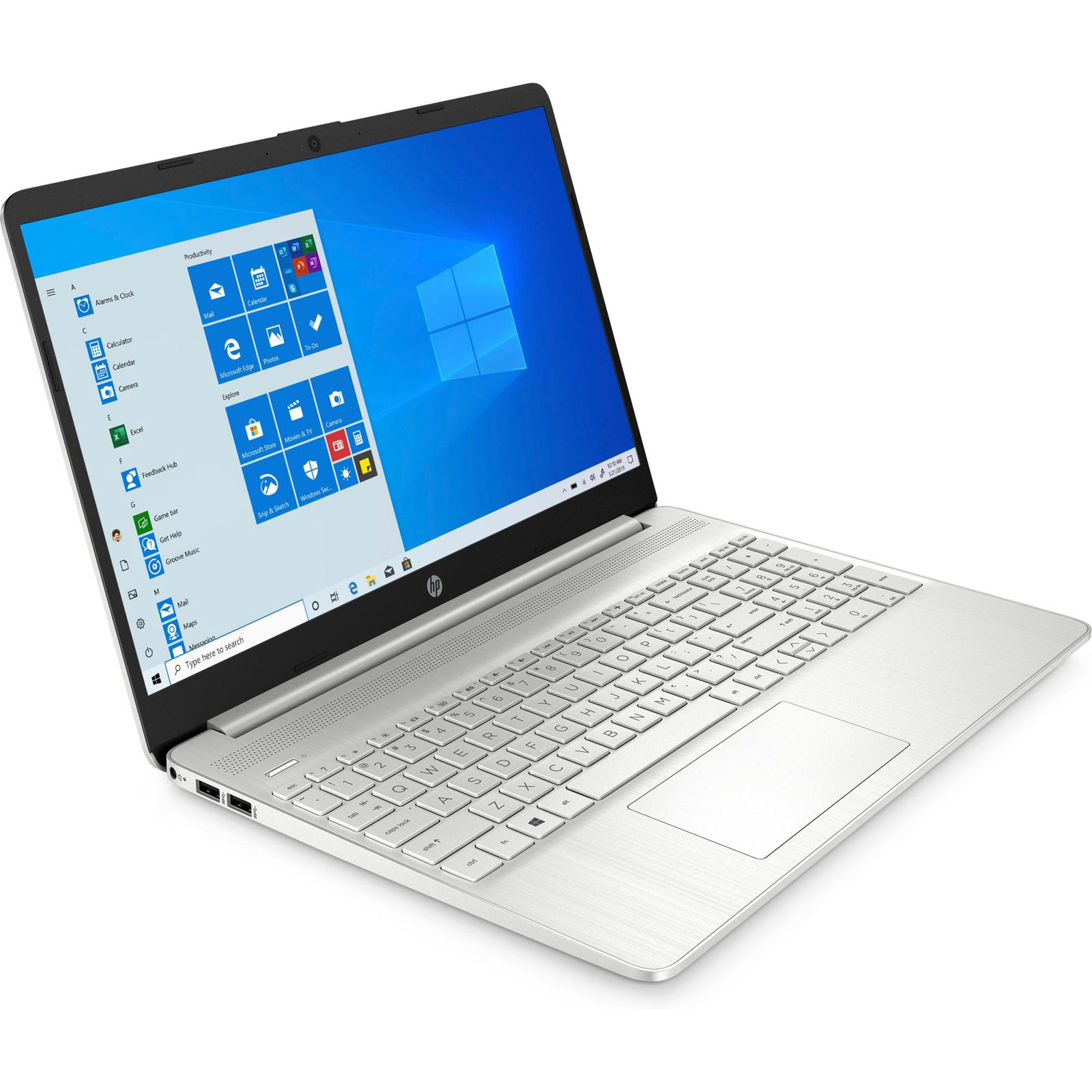 HP Notebook 15s-eq2575ng, Silber, 15,6 Zoll, Full HD, AMD Ryzen 7 5700U, 8 GB, 512 GB M.2 SSD