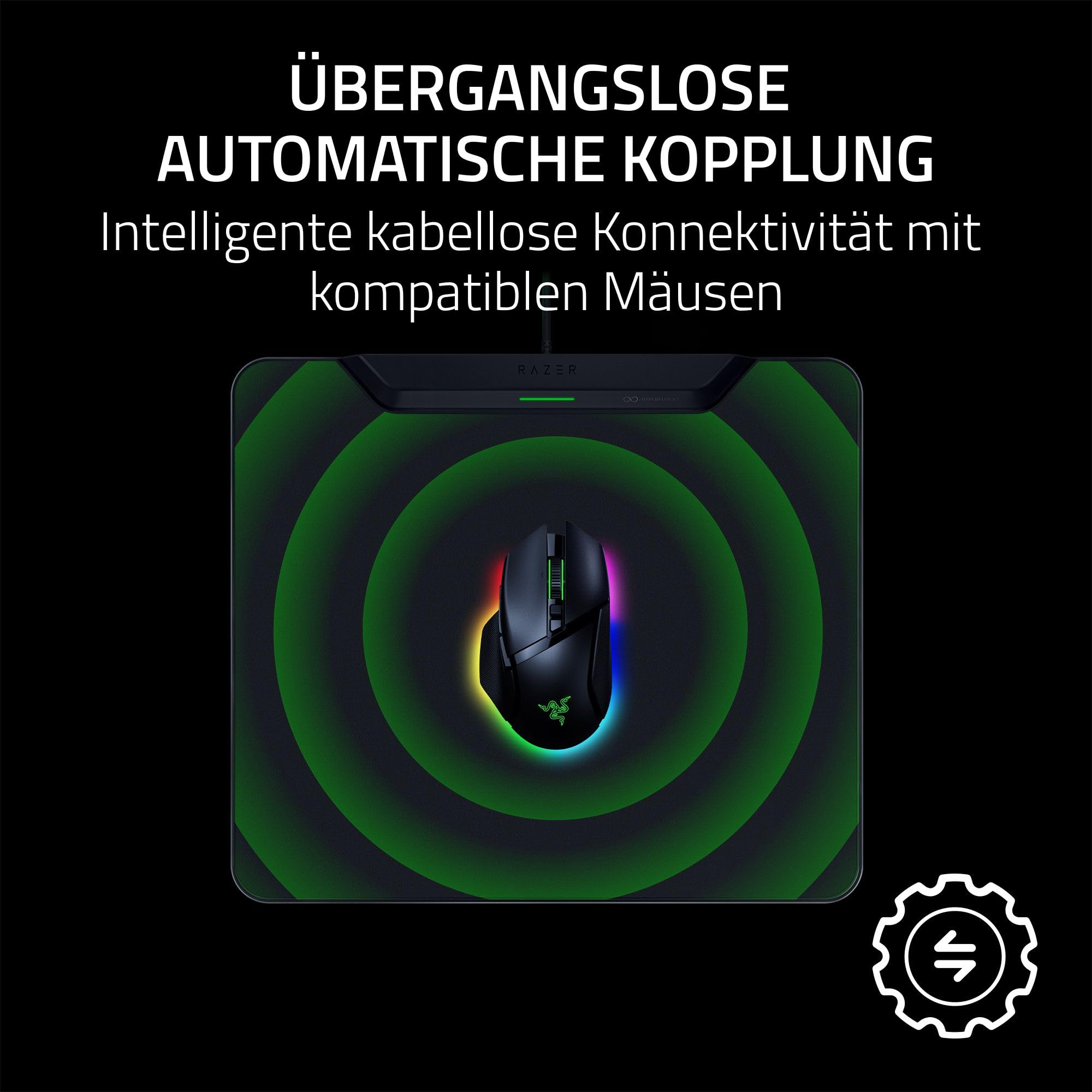Razer HyperFlux V2 - Kabelloses Lademauspad System für Gaming-Mäuse
