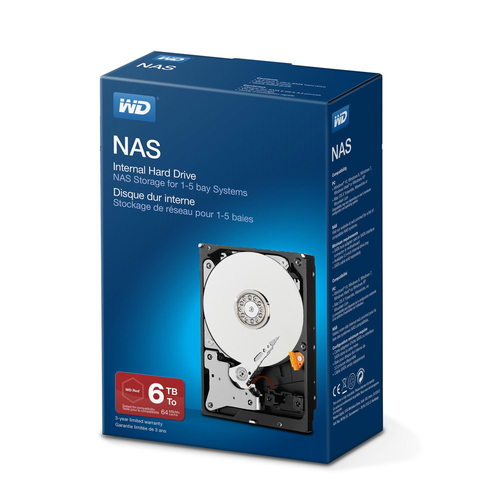 WD (Western Digital) NAS Server Red Desktop 3,5" 6TB