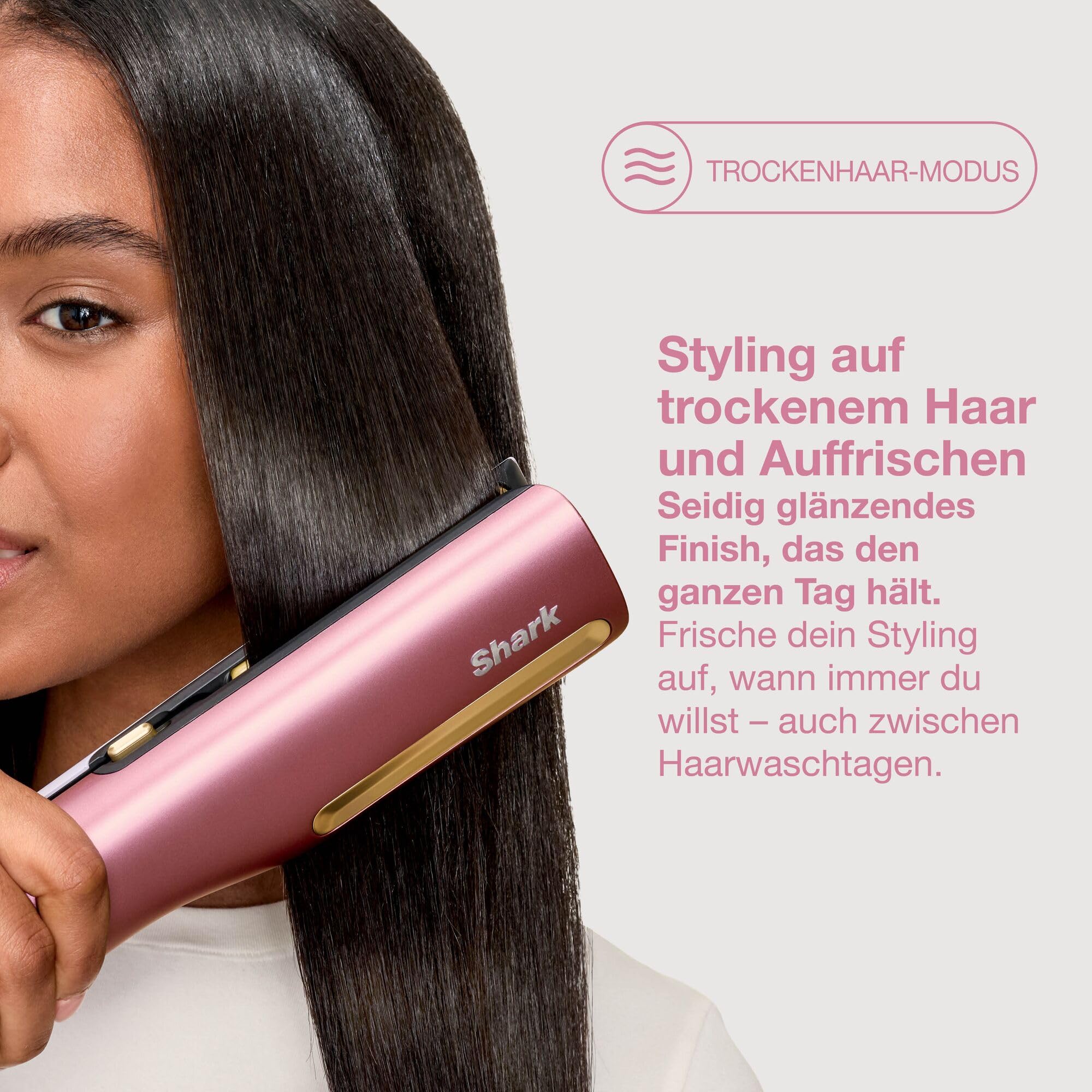 Shark SilkiPro Straight Glätteisen + Haartrockner in einem mit Aufbewahrungsbox