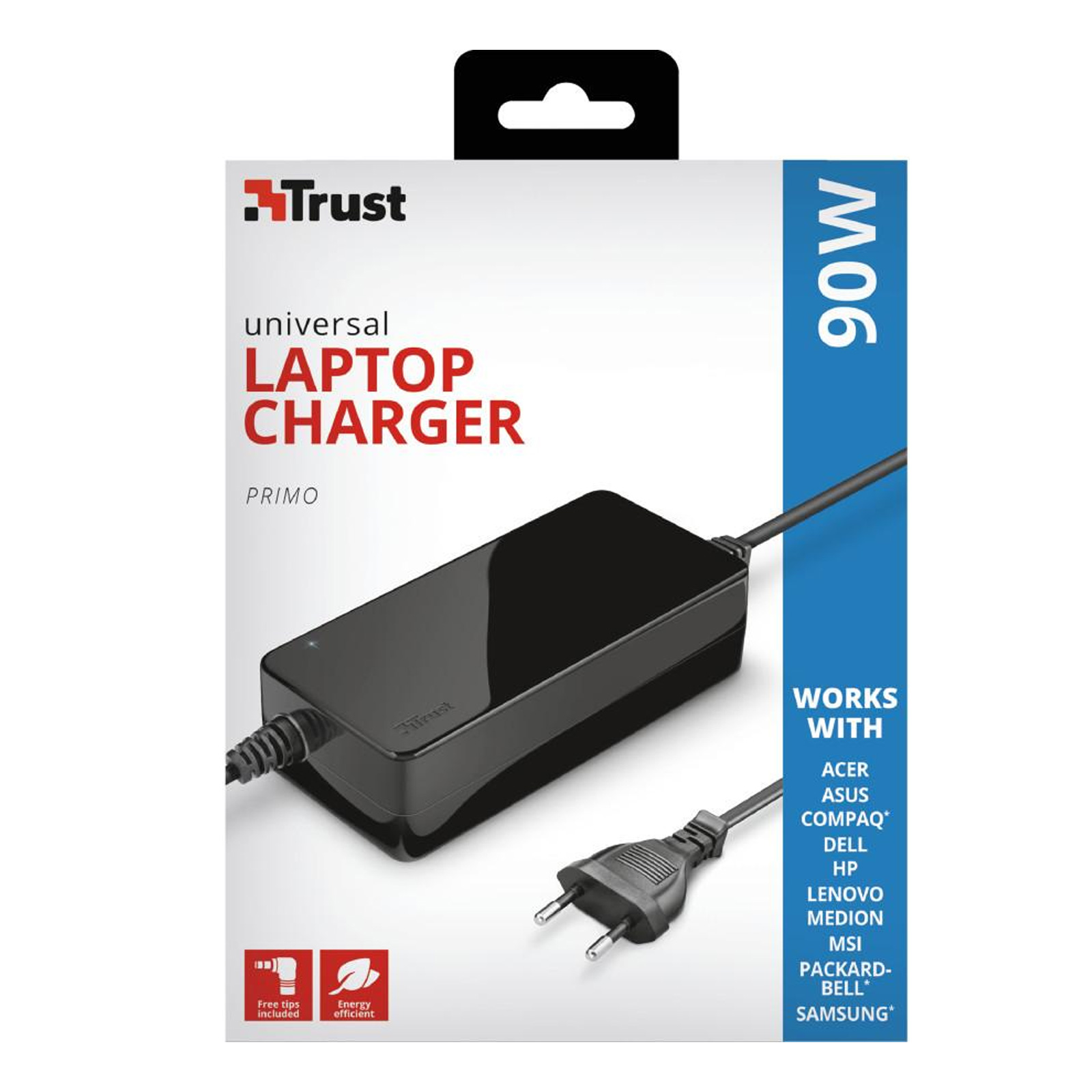TRUST 19V-90W Primo Laptop Charger