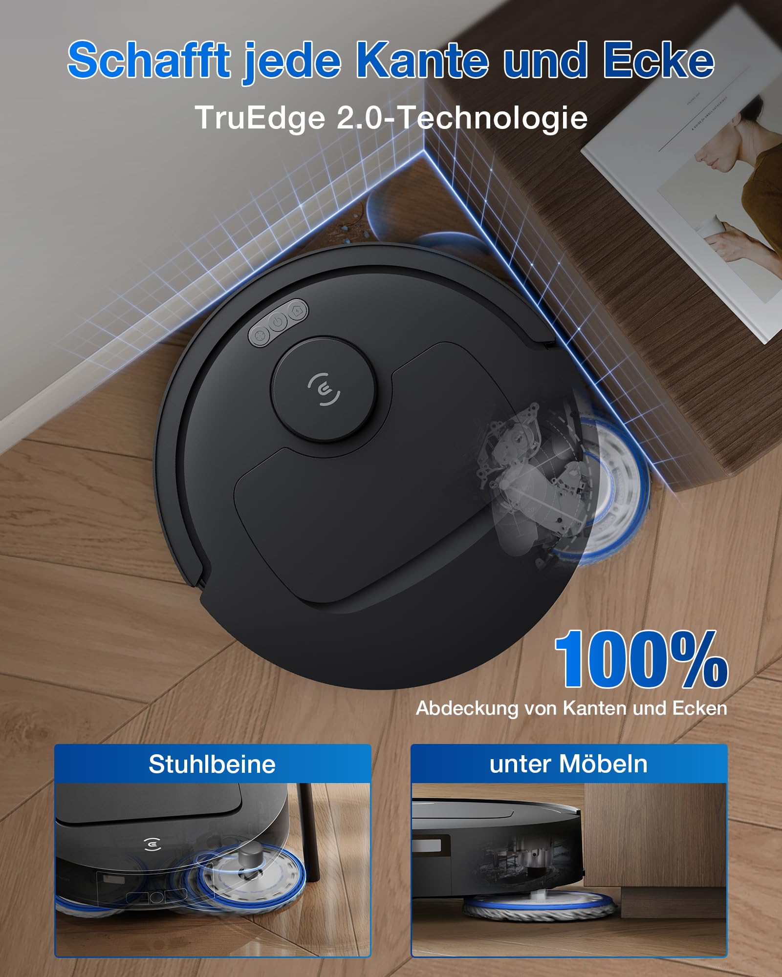 ECOVACS DEEBOT T30C Omni Gen2, Saugroboter mit Wischfunktion