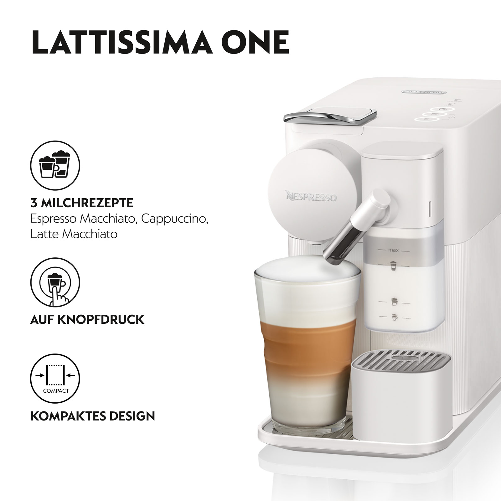 De'Longhi  Lattissima One Nespresso-Kapselmaschine