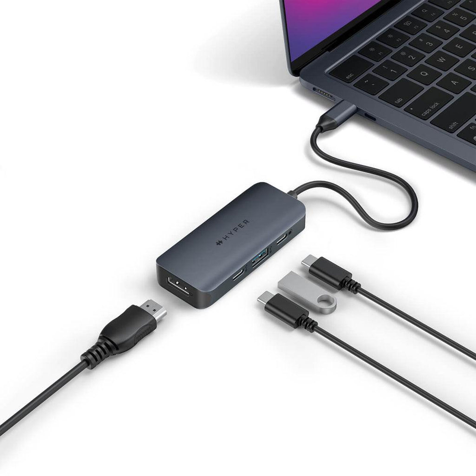 HYP USB-C 4-in-1 Hub w 100 W