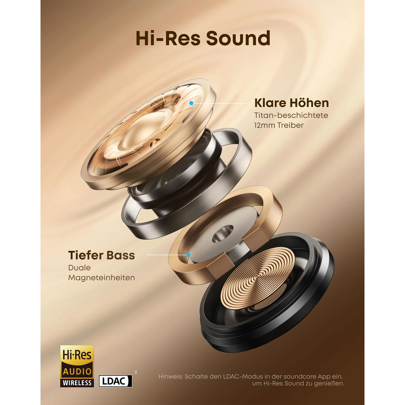 soundcore AeroClip Open-Ear Clip-On Earbuds True Wireless Bluetooth-Kopfhörer