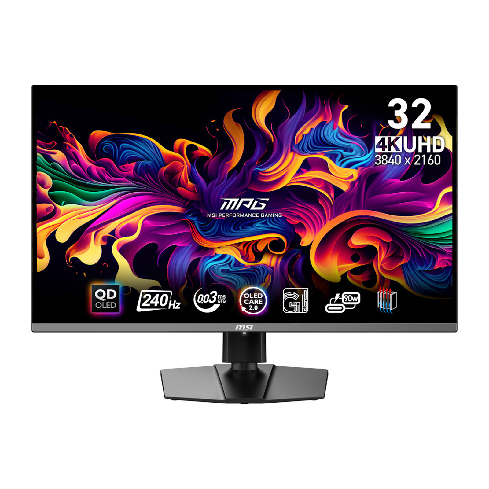 MSI MPG 321URXWDE QD-OLED, Schwarz, 31,5 Zoll, 4K, QD-OLED, 0,03 ms MSI MPG 321URXWDE QD-OLED, Schwarz, 31,5 Zoll, 4K, QD-OLED, 0,03 ms