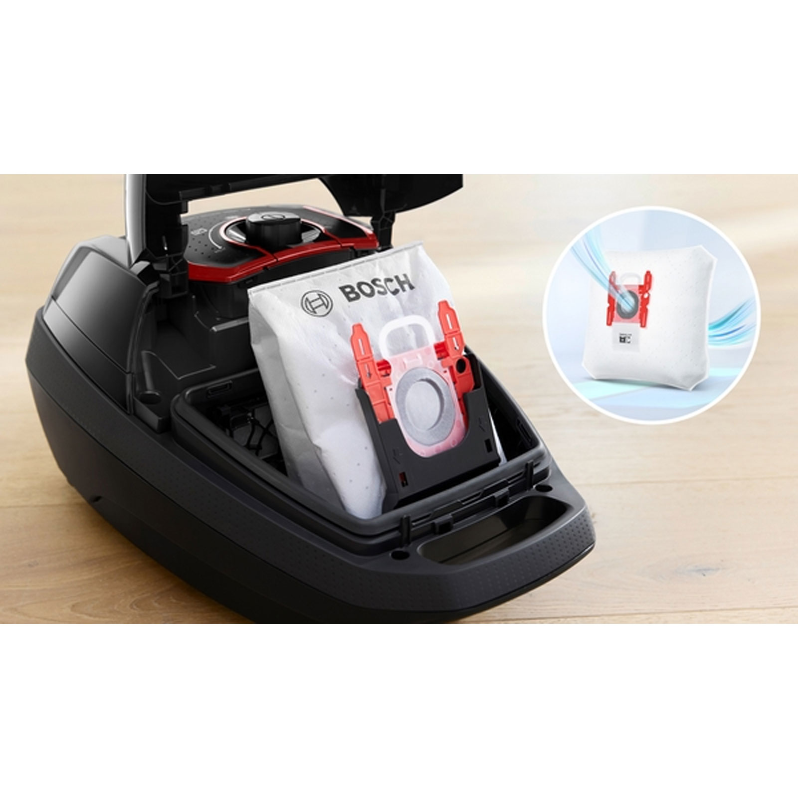 Bosch BGB75X650 Serie 8, Staubsauger mit Beutel, Classic, Schwarz