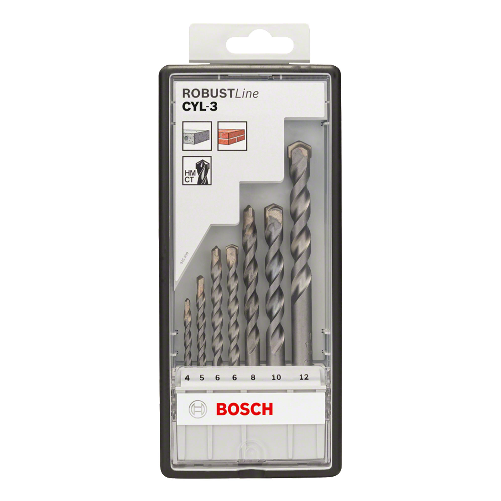 Bosch Professional 7-tlg. CYL-3 Betonbohrer-Set, Robust Line, 4 12 mm