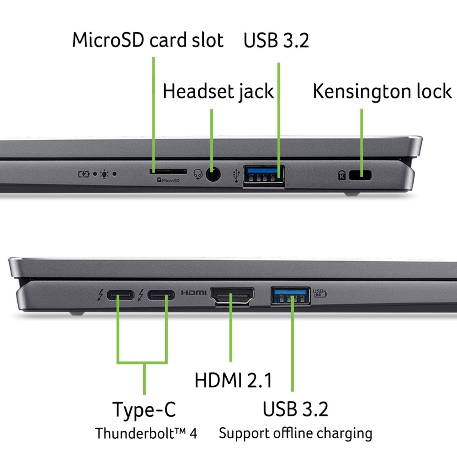 ACER Swift Go OLED (SFG16-72-5196), Copilot+, 16,3 Zoll, 3.2K, Intel Core i5-125U Ultra, 16GB, 512GB (Steel Gray, 120 Hz)