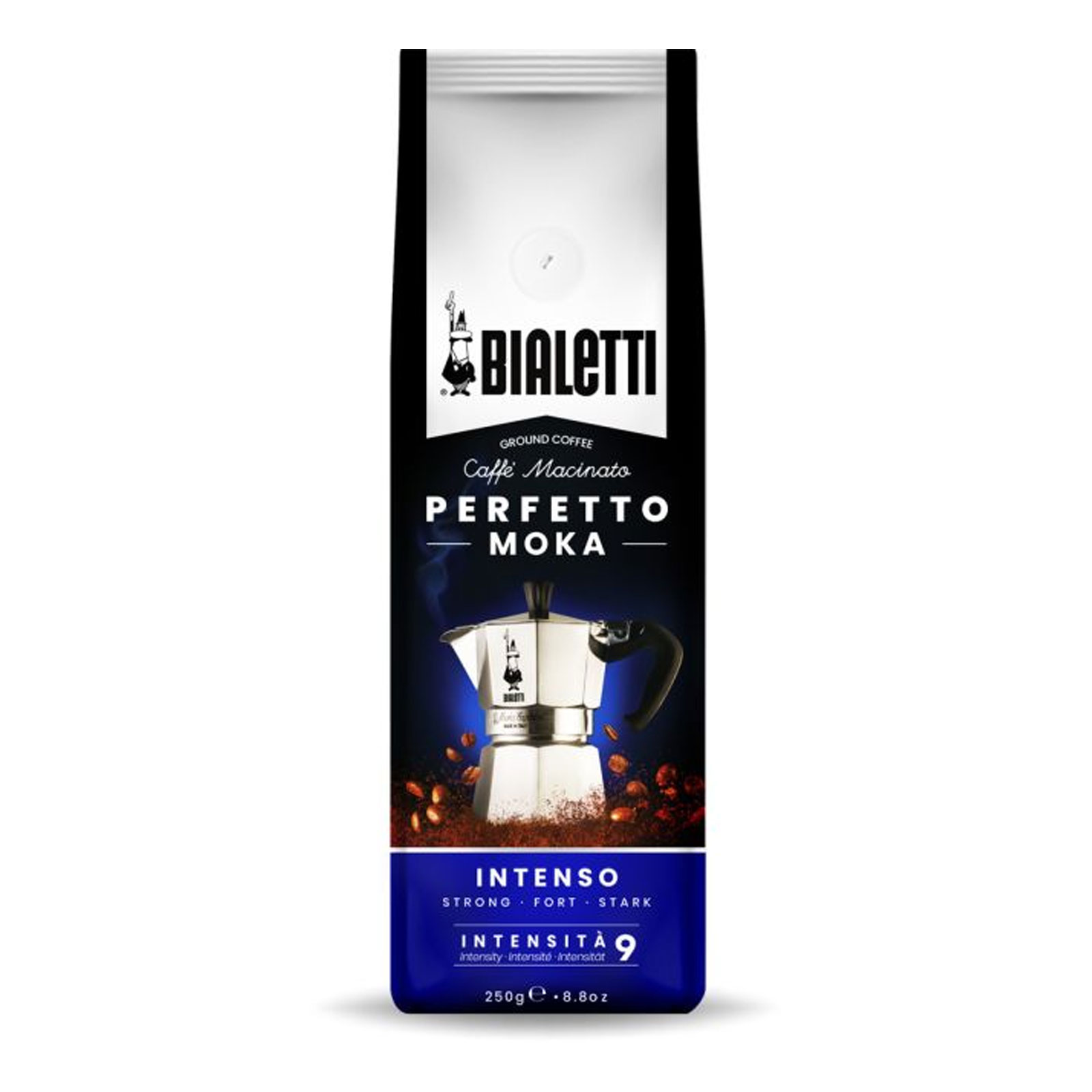 Bialetti Perfetto Moka Intenso, Kaffee gemahlen 250g