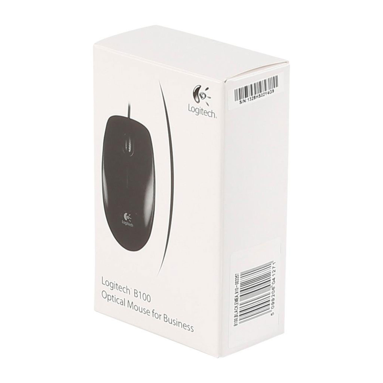 Logitech B100 Optical USB Mouse, schwarz Maus