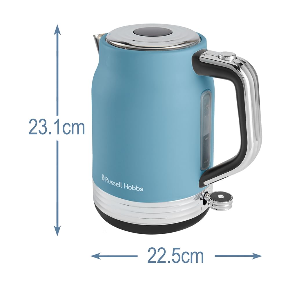 Russell Hobbs Hanley Wasserkocher (1,7 Liter, 2400 Watt, Edelstahl)